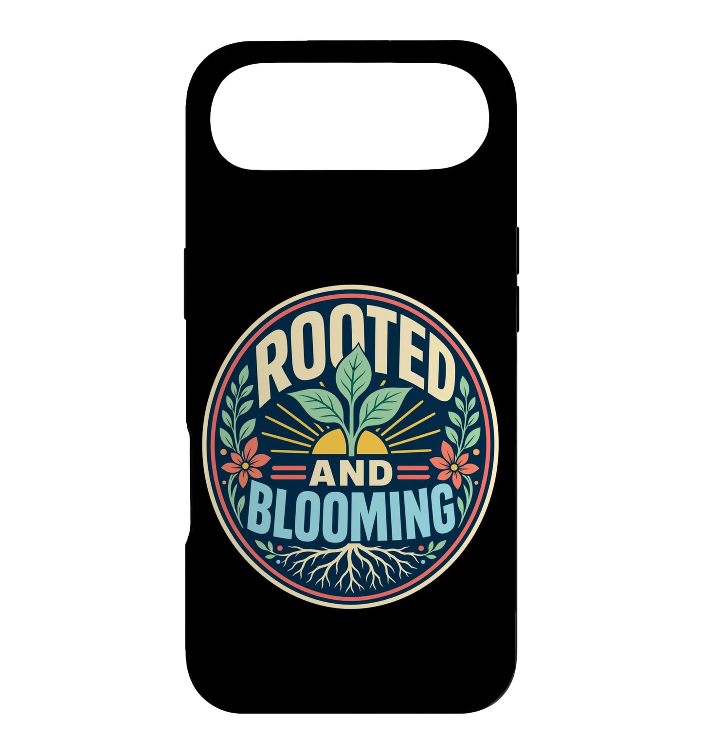 Rooted Blooming Plant Nature Retro Case for iPhone 16