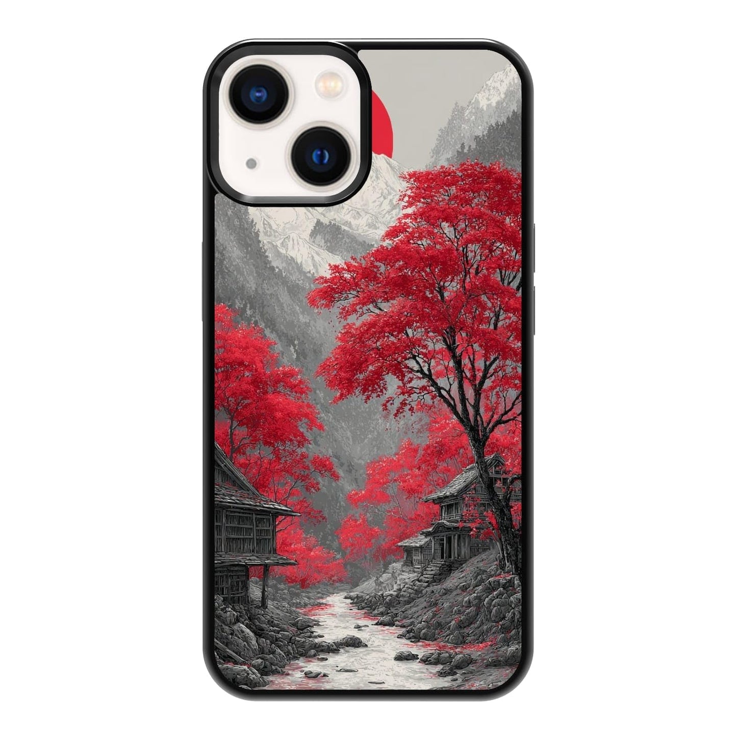 Vibrant Redwood Forest Path Wildflowers Nature Landscape Phone Case, Shockproof Protective Cover for iPhone 11 12 13 14 15 16 17 Pro Max Plus Mini XR 7 8 SE