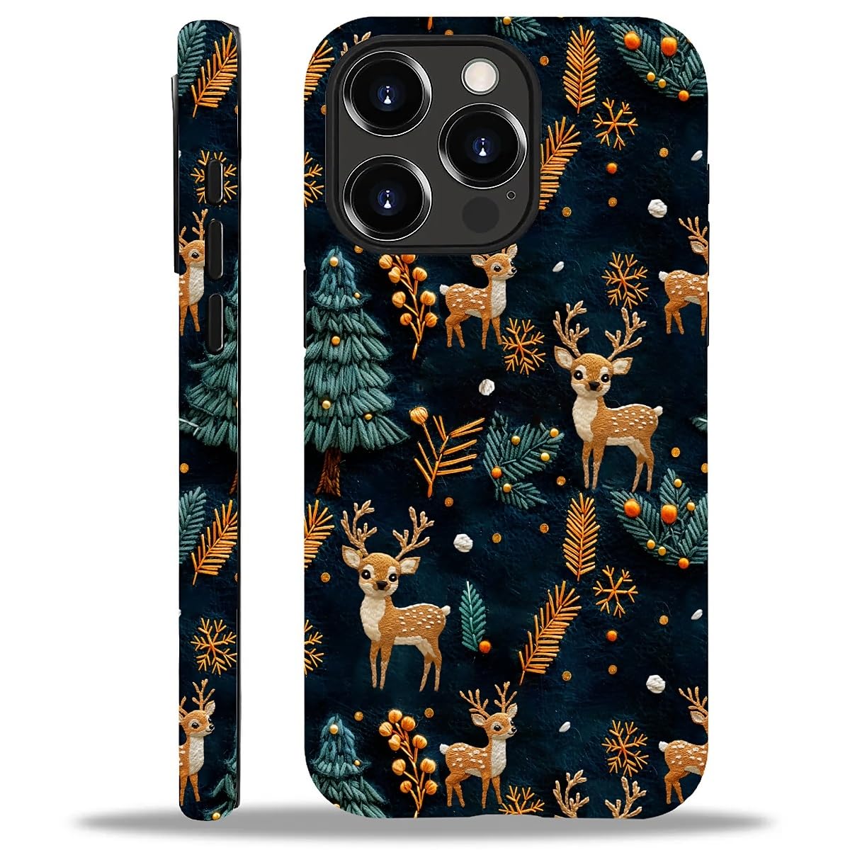 Case Compatible with iPhone 16,Christmas Decorations-Santa Claus Hybrid 2-Layer Hard Shell+Silicone Double Protective Scratch-Resistant Shockproof Case for iPhone 16