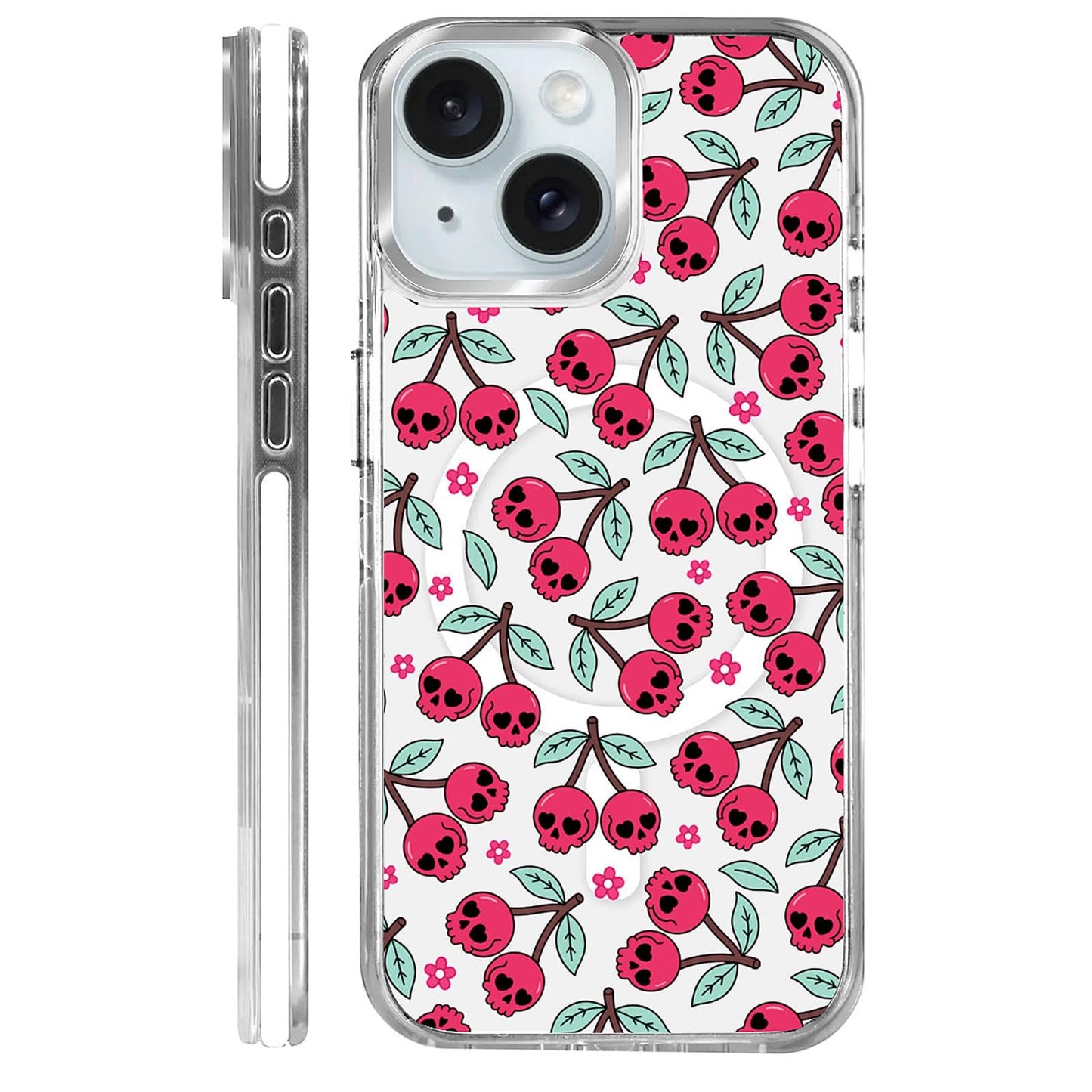 for iPhone 15 Case,Compatible with MagSafe,The Transparent TPU Silicone Protects The Phone Case from Drops, Slips and Fingerprints.Blue Ocean Whale Shark Octopus Turtle Collage