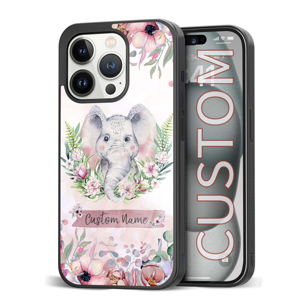 Custom Name Phone Cases for Plant LoverKawaii Wildland Shockproof Cover Case for iPhone 11 12 13 14 15 16 17 Pro Max Plus Mini Xr Xs| for Samsung S20 S21 S22 S23 S24 S25 S26 Ultra Plus FE