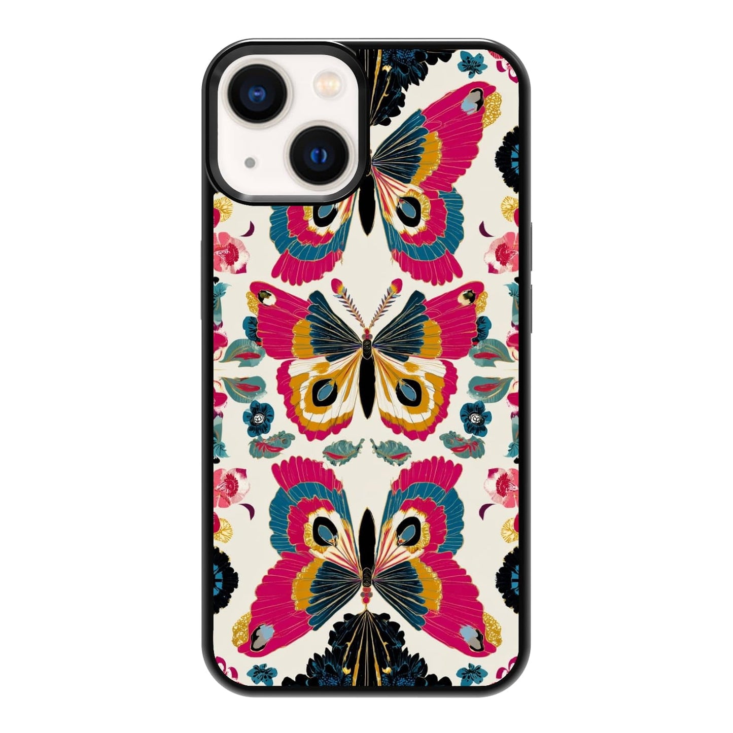 Elegant Forest Green Botanical Leaf and Plant Illustration Phone Case, Shockproof Protective Cover for iPhone 11 12 13 14 15 16 17 Pro Max Plus Mini XR 7 8 SE