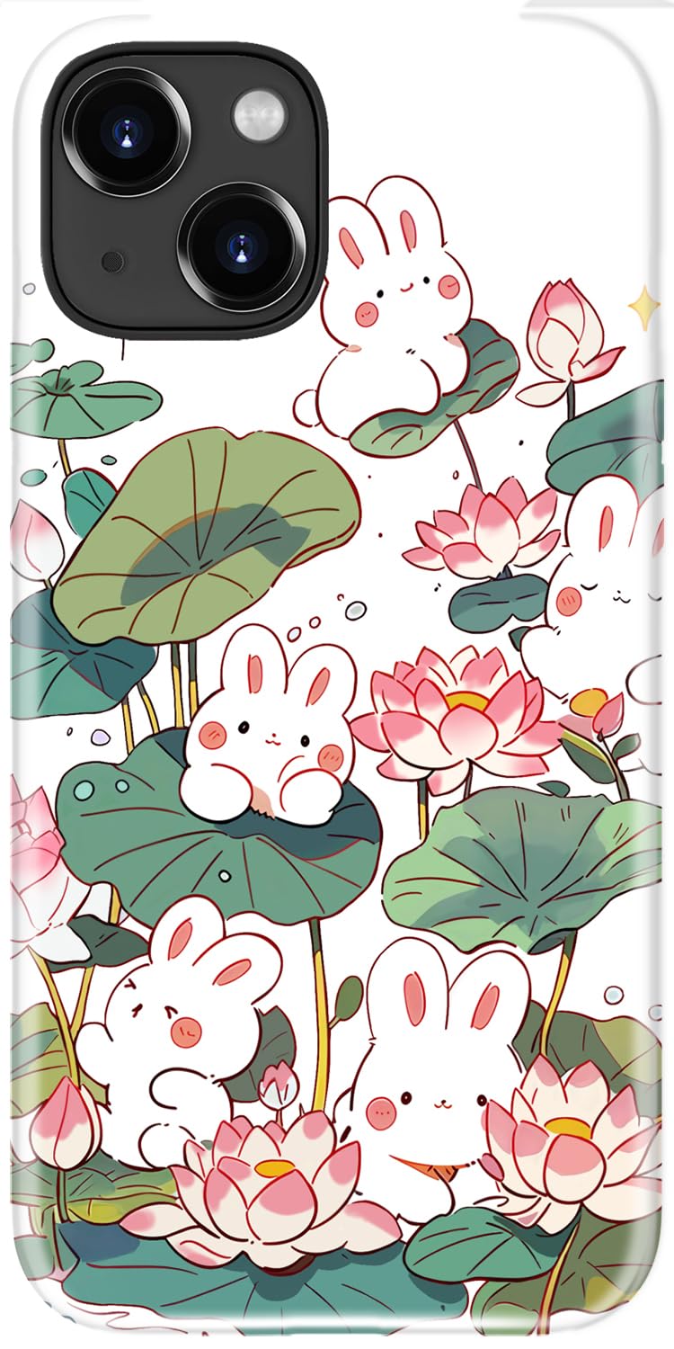 DEENAKIN for iPhone 14/iPhone 13 Case,Cute Floral,Trendy Preppy Y2K Designs | Compatible with Magsafe, Dual-Layer Hard Shell + Silicone, Slim Fit Phone Cover with Flower for Women Girls
