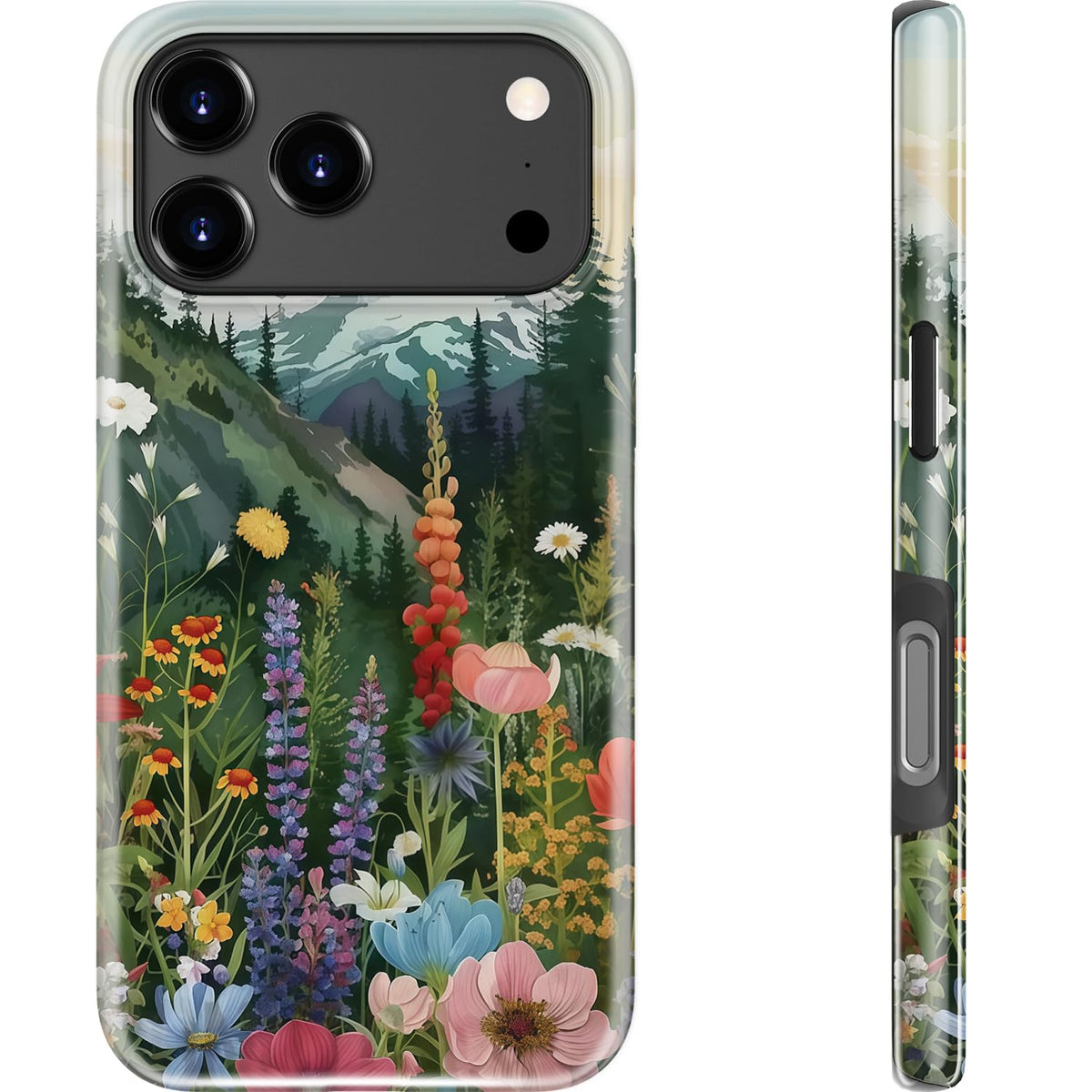 Goodon for iPhone 15 Pro Max Case, Cute Preppy Floral, MagSafe Compatible | Dual-Layer Hard Shell & Silicone, Wireless Charging, Slim Fit Phone Cover with Wildflower Designs for Women Girls