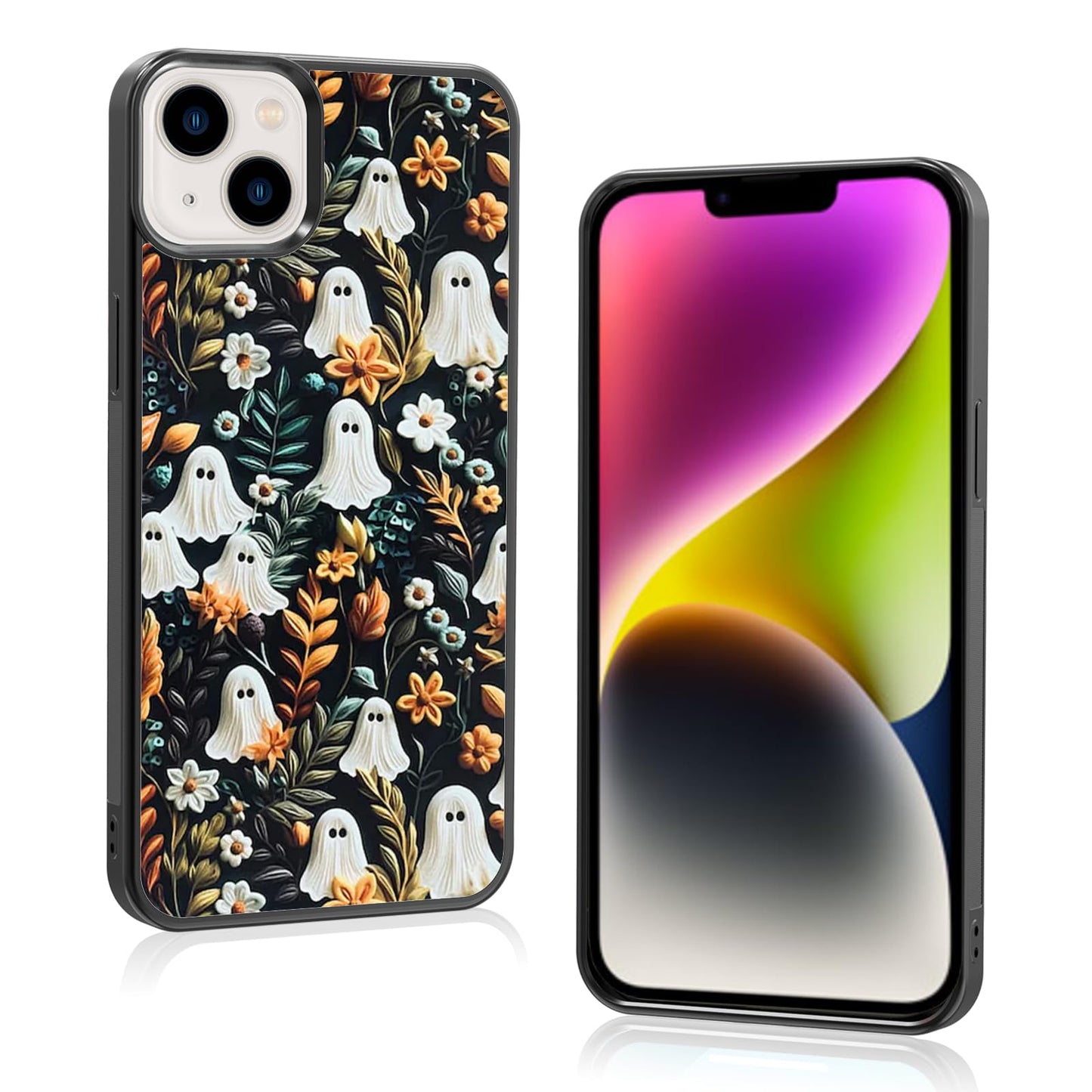 Cute Christmas Tree Bow Phone Case: Kawaii Winter Non-Slip Design Compatible with iPhone 13./14 Case for Women & Girl（14）
