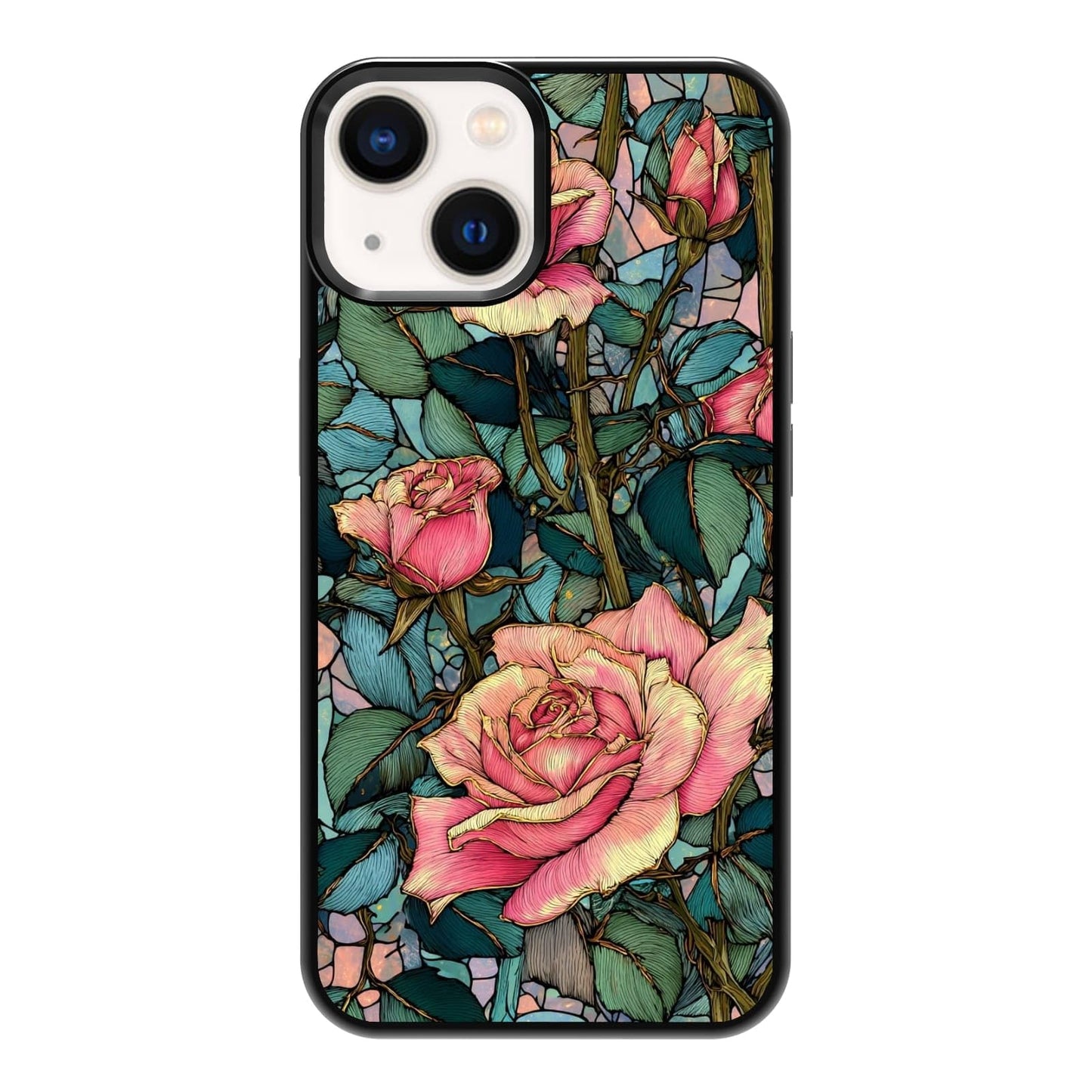 Four Seasons Tree of Life Watercolor Nature Phone Case, Shockproof Protective Cover for iPhone 11 12 13 14 15 16 17 Pro Max Plus Mini XR 7 8 SE