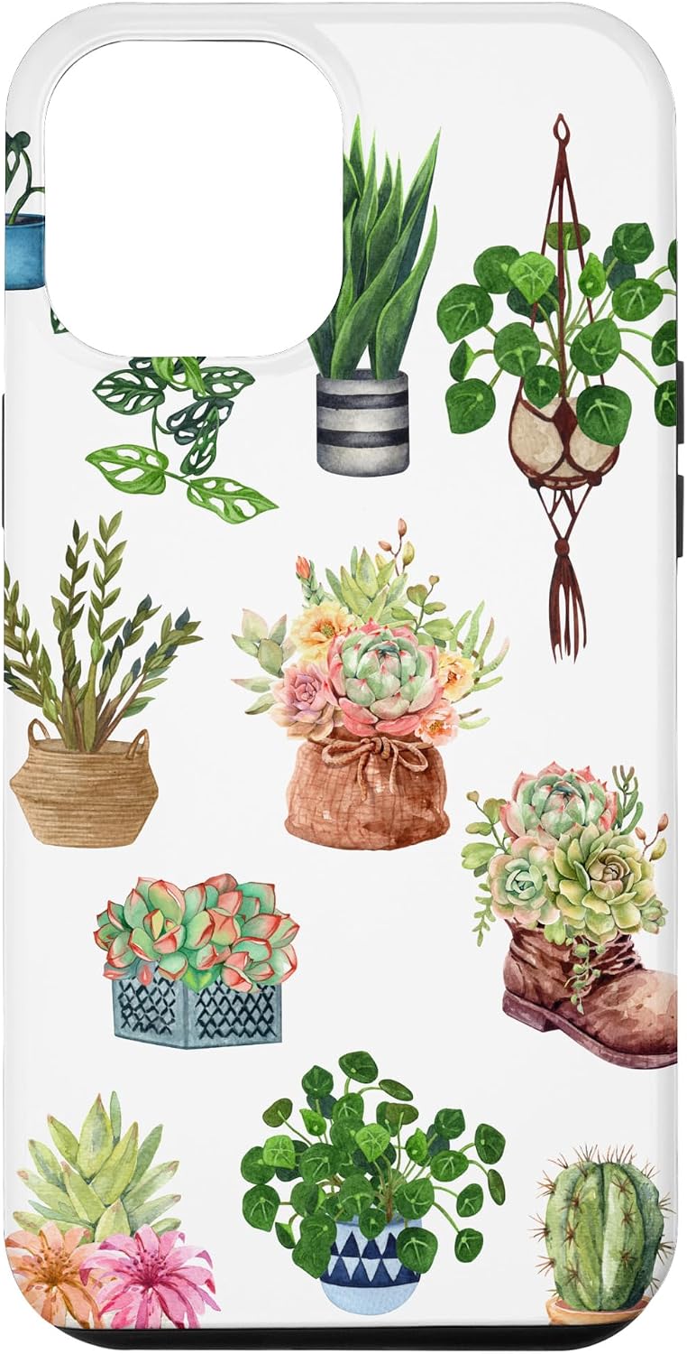 iPhone 14 Boho Indoor and Outdoor Plant Lover Succulent Cactus Nature Case