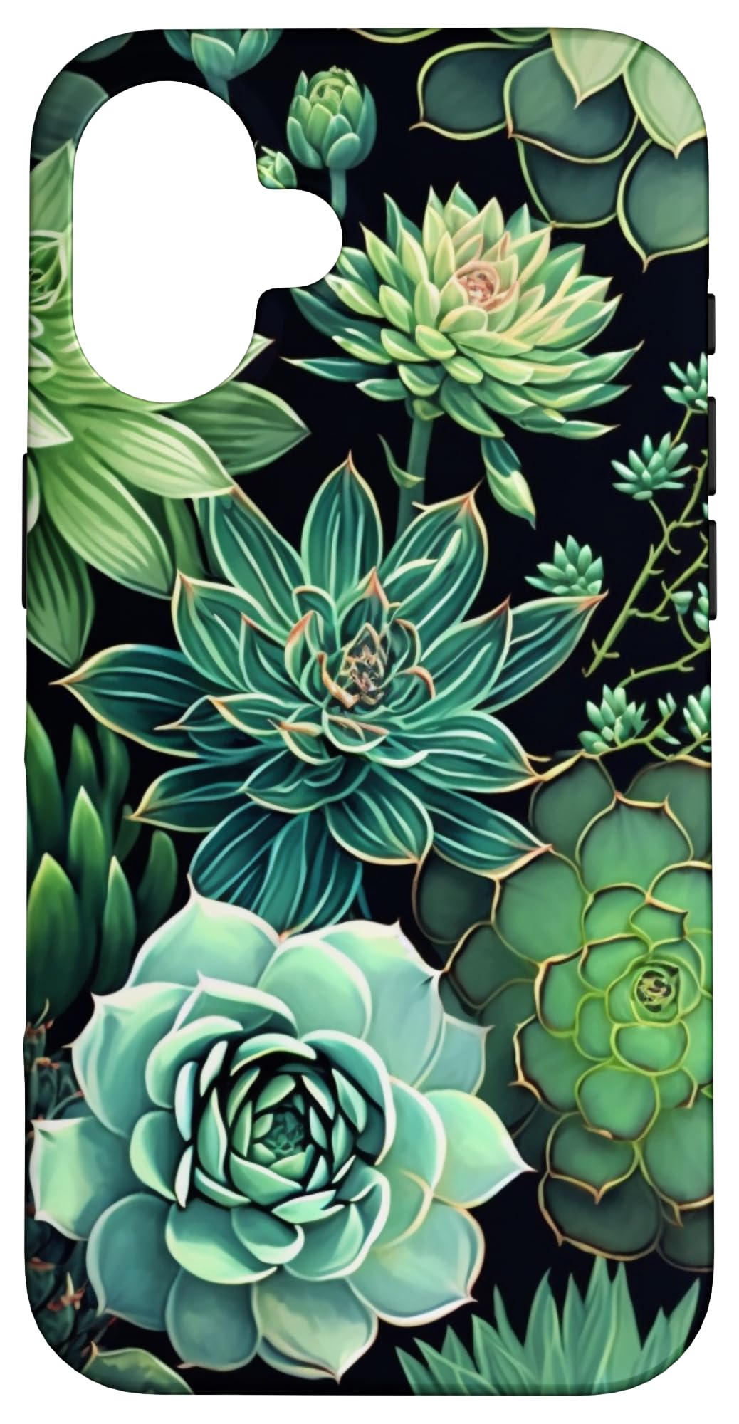 Succulent Plant Botanical Green Floral Pattern Flower Cactus Case for iPhone Air