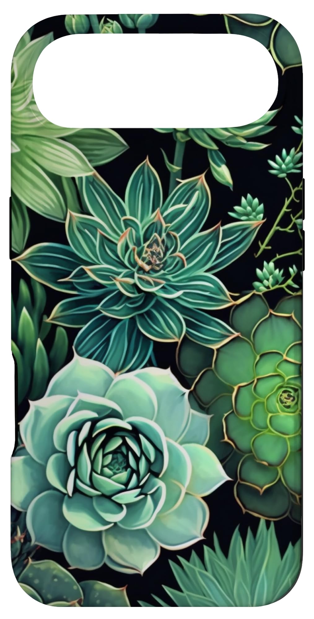 Succulent Plant Botanical Green Floral Pattern Flower Cactus Case for iPhone Air