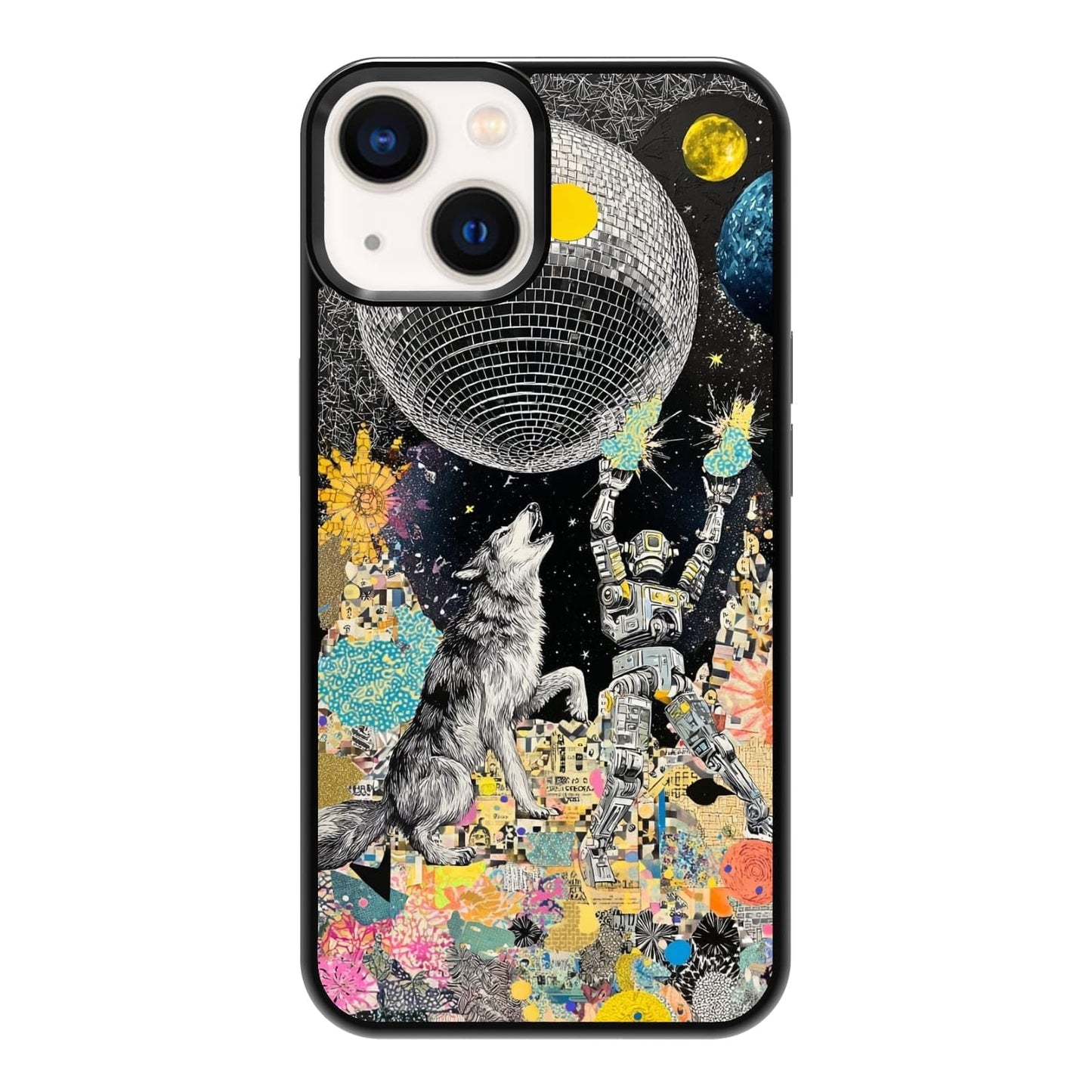 Dark Botanical Wildflower Forest Green Leaf White Blossom Nature Art Phone Case, Shockproof Protective Cover for iPhone 11 12 13 14 15 16 17 Pro Max Plus Mini XR 7 8 SE