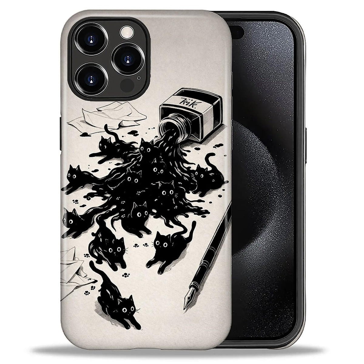 Case Compatible with iPhone 17 Pro,Double Layer Protection, Matte Finish, Anti-Drop and Anti-Fingerprint Armor -Yellow Striped Taco Vacation Sausage Dog Collage