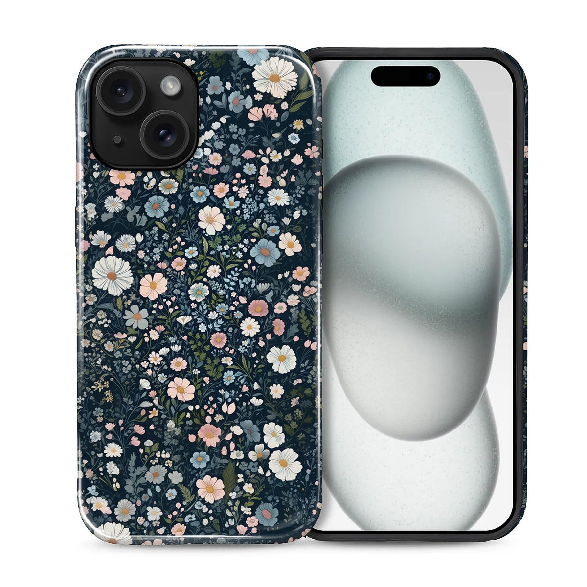 Compatible with iPhone 13 14 Case, Hybrid 2-Layer Case Shockproof Anti-Scratch for Girl Women Boy Men, Plant Collection for iPhone 13 14
