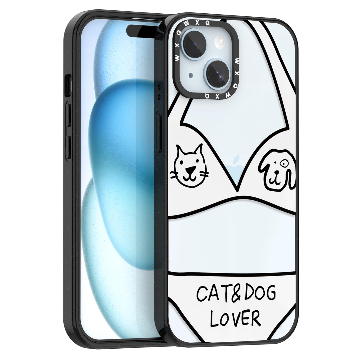 for iPhone 16 pro max Graffiti of Cartoon Animal Clear Phone Case | TPU+PC Premium Painted Anti-Drop Phone Case Superior Shock Absorption Military-Grade Drop Protection cover
