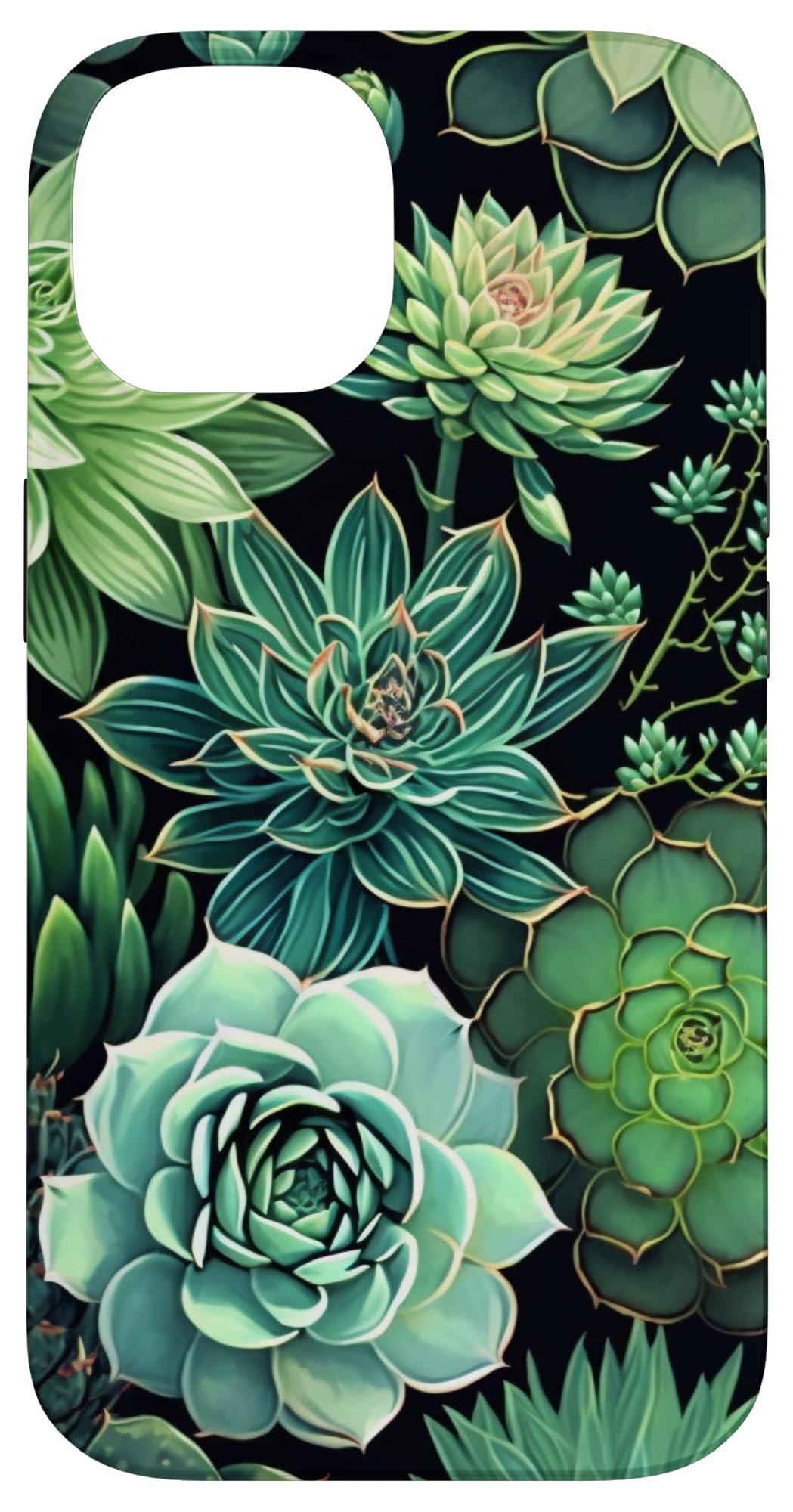 Succulent Plant Botanical Green Floral Pattern Flower Cactus Case for iPhone Air