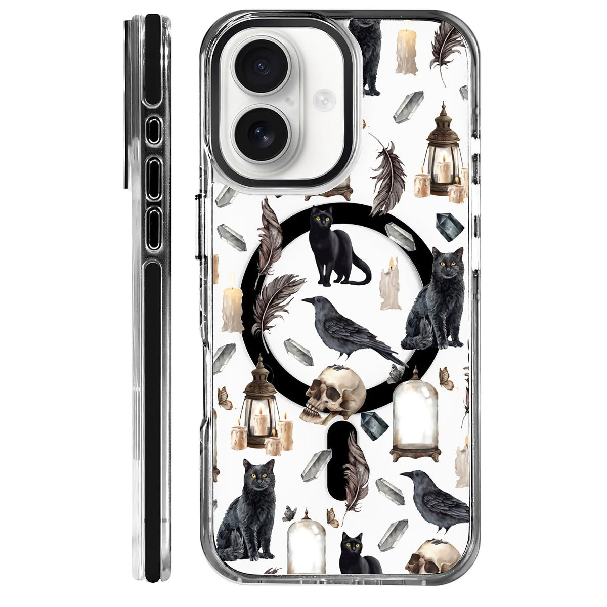 for iPhone 15 Case,Compatible with MagSafe,The Transparent TPU Silicone Protects The Phone Case from Drops, Slips and Fingerprints.Blue Ocean Whale Shark Octopus Turtle Collage