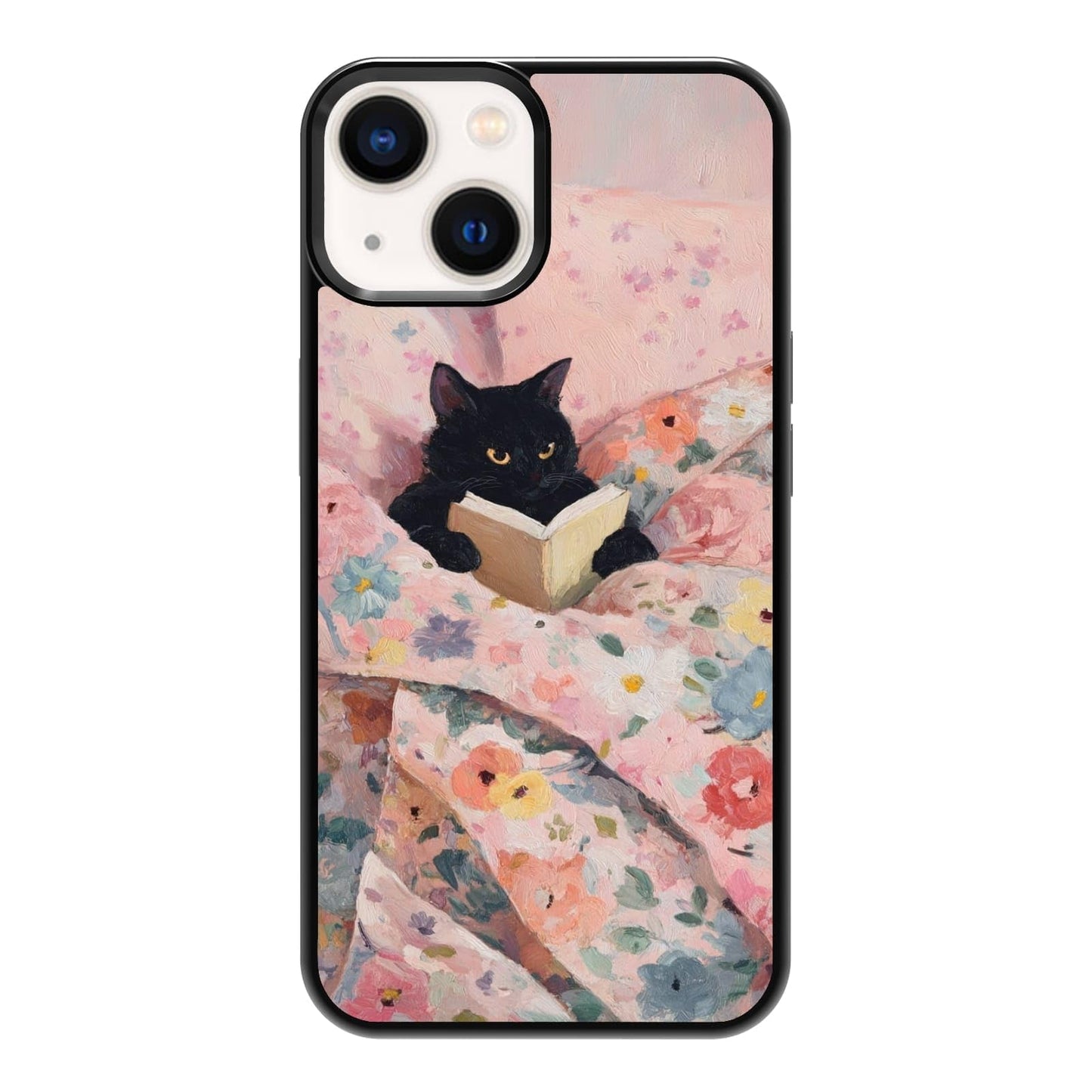 Plant Lover Black Cat Houseplants Indoor Garden Aesthetic Phone Case, Shockproof Protective Cover for iPhone 11 12 13 14 15 16 17 Pro Max Plus Mini XR 7 8 SE