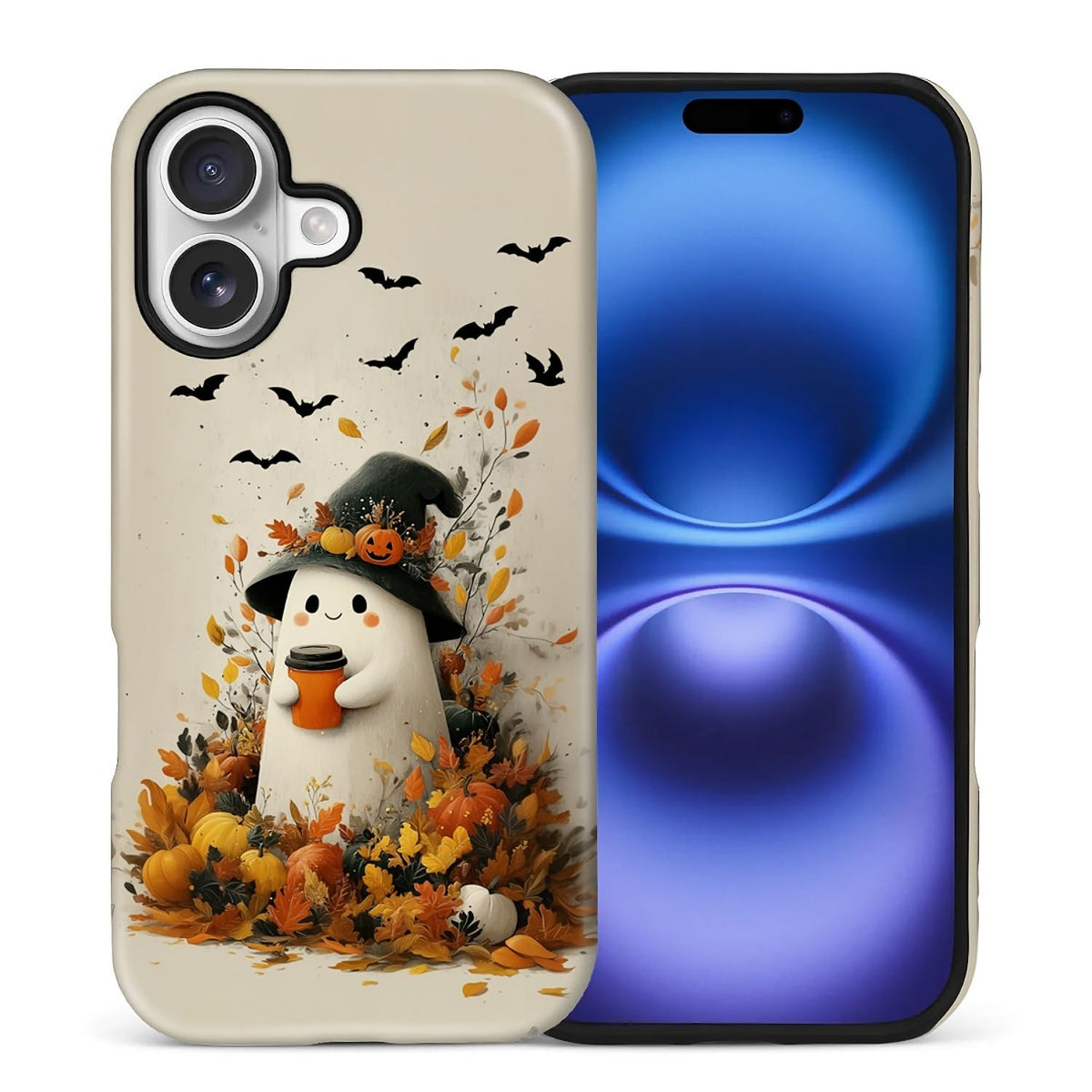 Case for iPhone 17,Drop Protection Hybrid 2-Layer Hard Phone Cover-Vintage Christmas Stamps Collage