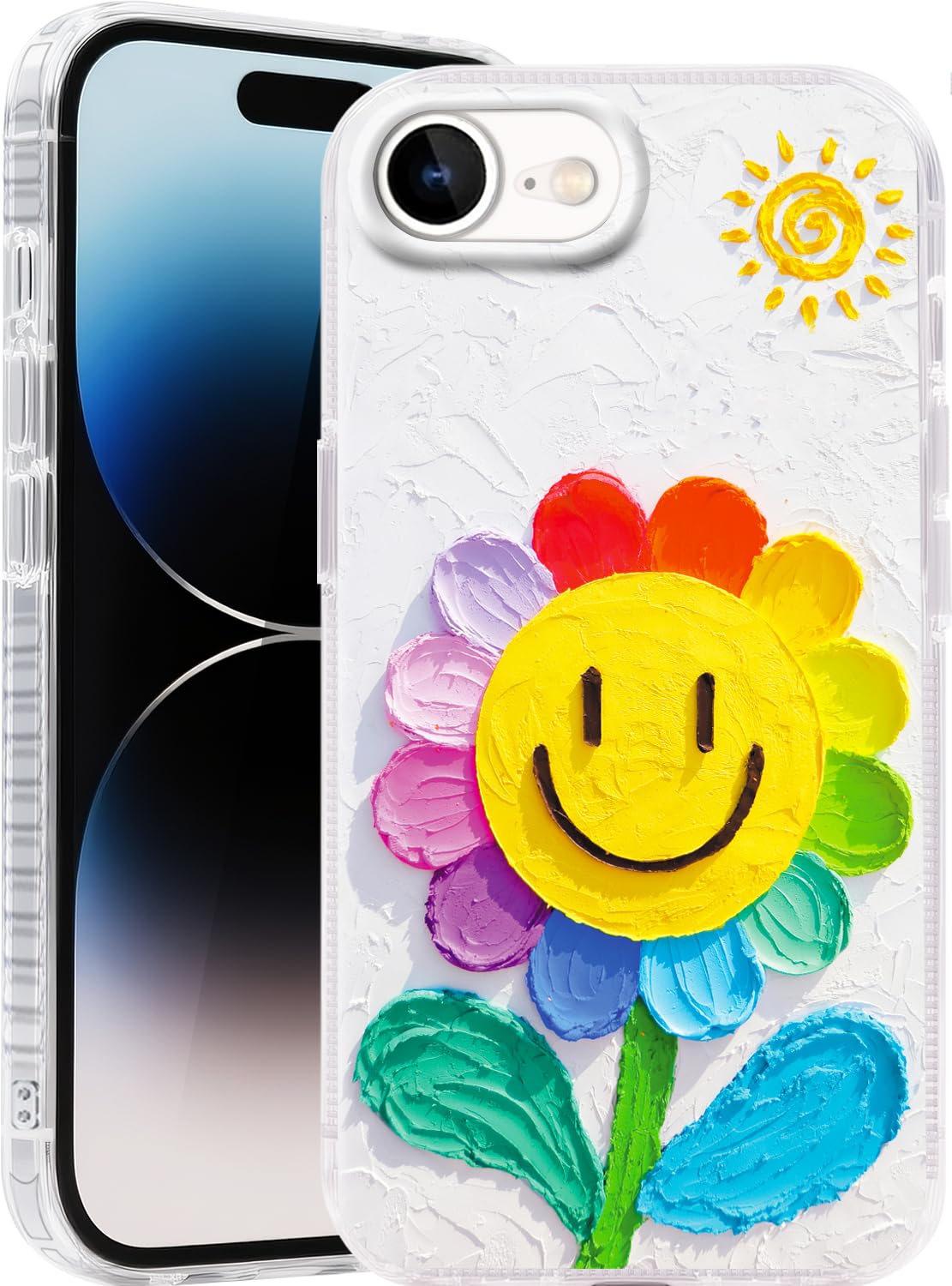 Compatible with iPhone 17 Case,with [Soft Slim][Camera Protection] Cute Fishing Cats Shiny Aesthetic Phone Cover Anti-Yellowing Shockproof Protective Cover for Women Girl