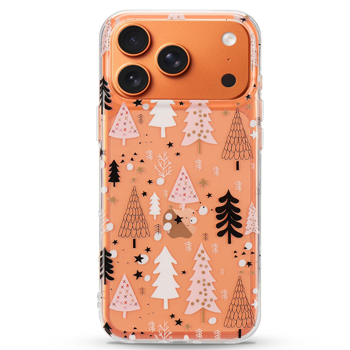 LCHULLE for iPhone 12/12 Pro Christmas Case Xmas Santa Holiday Clear Case | Cute Transparent Design for Women Men Kids, Slim Fit Soft TPU Silicone Shockproof Protective Back Cover - Xmas Tree