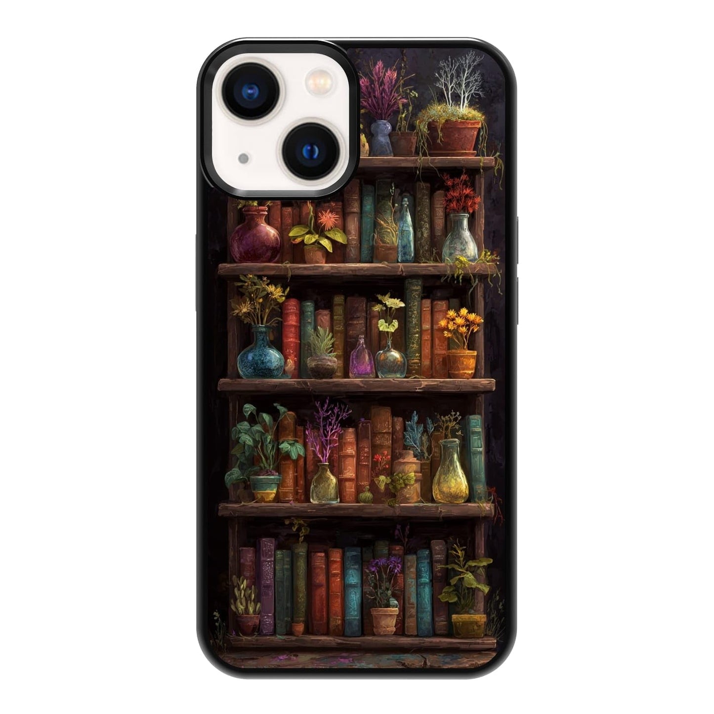 Plant Lover Black Cat Houseplants Indoor Garden Aesthetic Phone Case, Shockproof Protective Cover for iPhone 11 12 13 14 15 16 17 Pro Max Plus Mini XR 7 8 SE