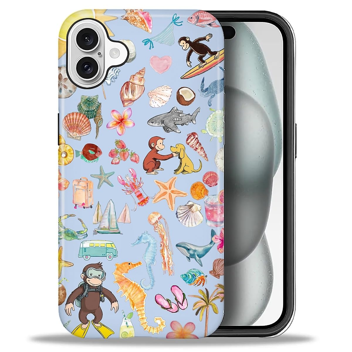 CARLOCA Case for iPhone 16 Pro,Vintage Cat Animal Pet Lover Collage Design Hybrid Dual Protection Soft TPU + Hard PC, Shockproof & Anti-Scratch Cover Men Women Stylish Protective Phone Case