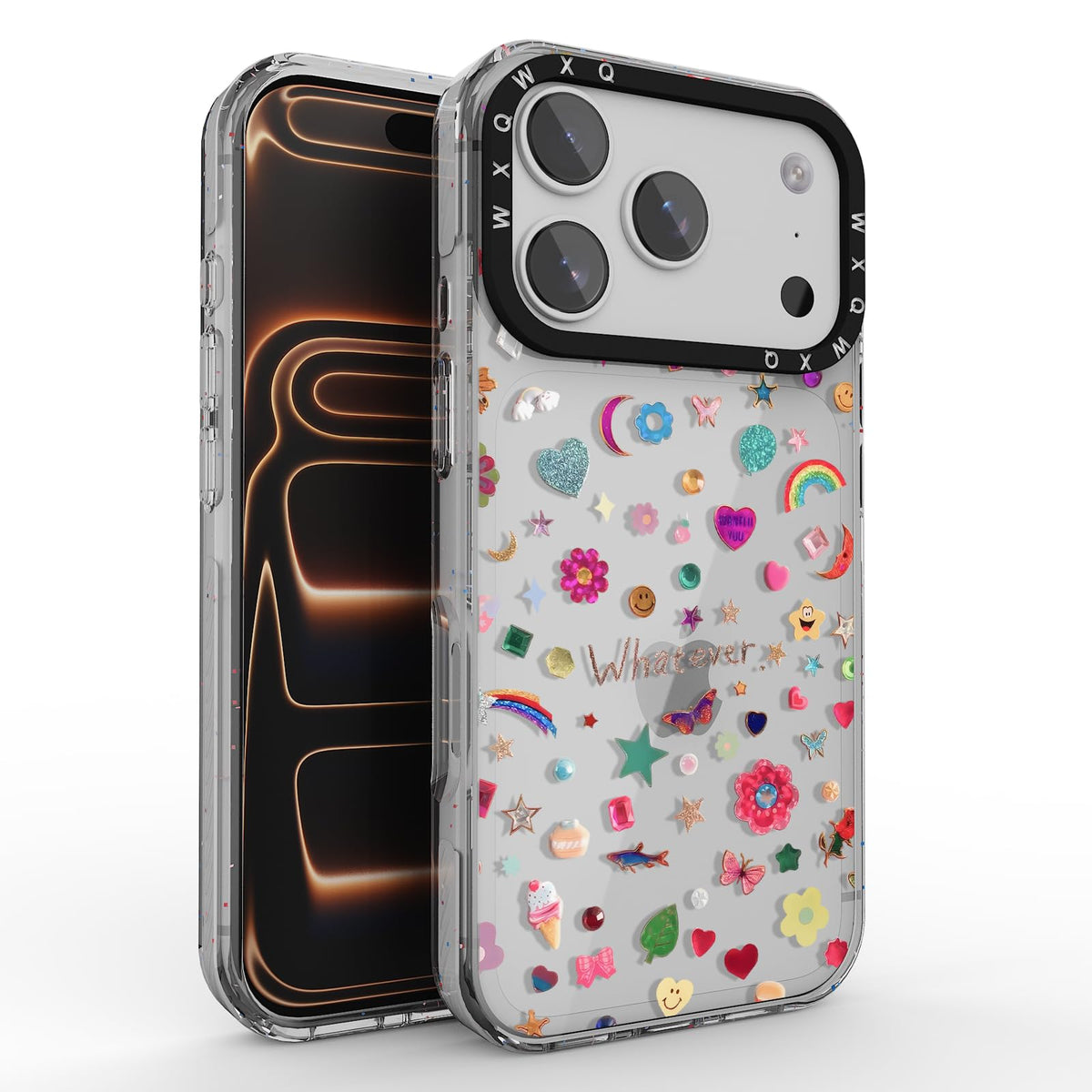 for iPhone 16 pro max Graffiti of Cartoon Animal Clear Phone Case | TPU+PC Premium Painted Anti-Drop Phone Case Superior Shock Absorption Military-Grade Drop Protection cover