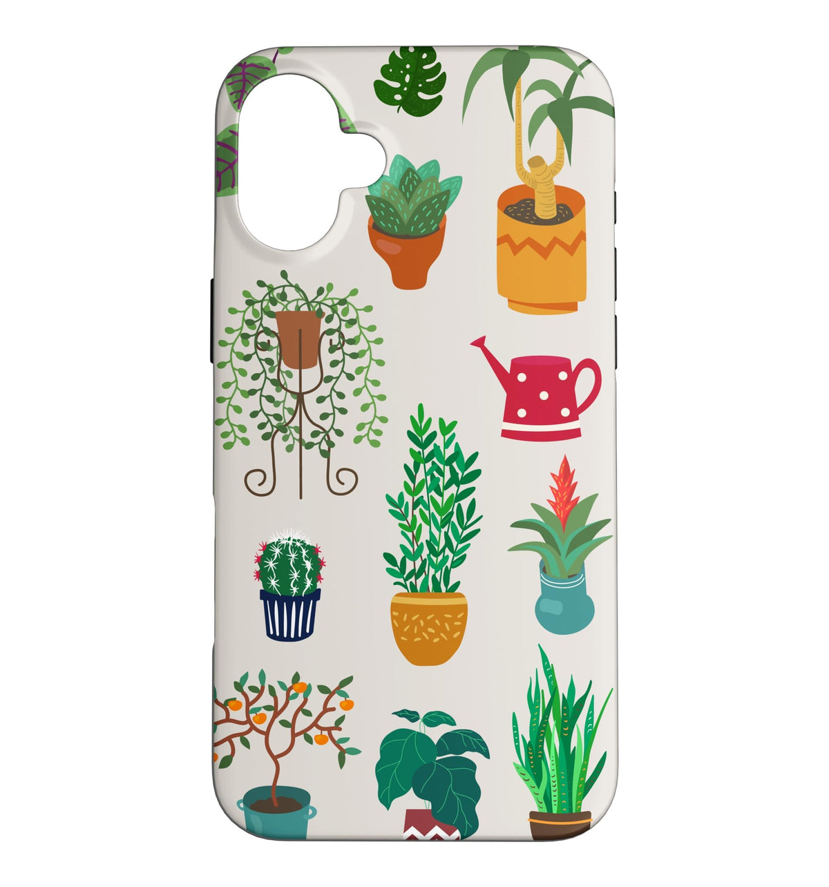 Indoor and Outdoor Plant Illustrations | Boho Nature Art Case for iPhone 16