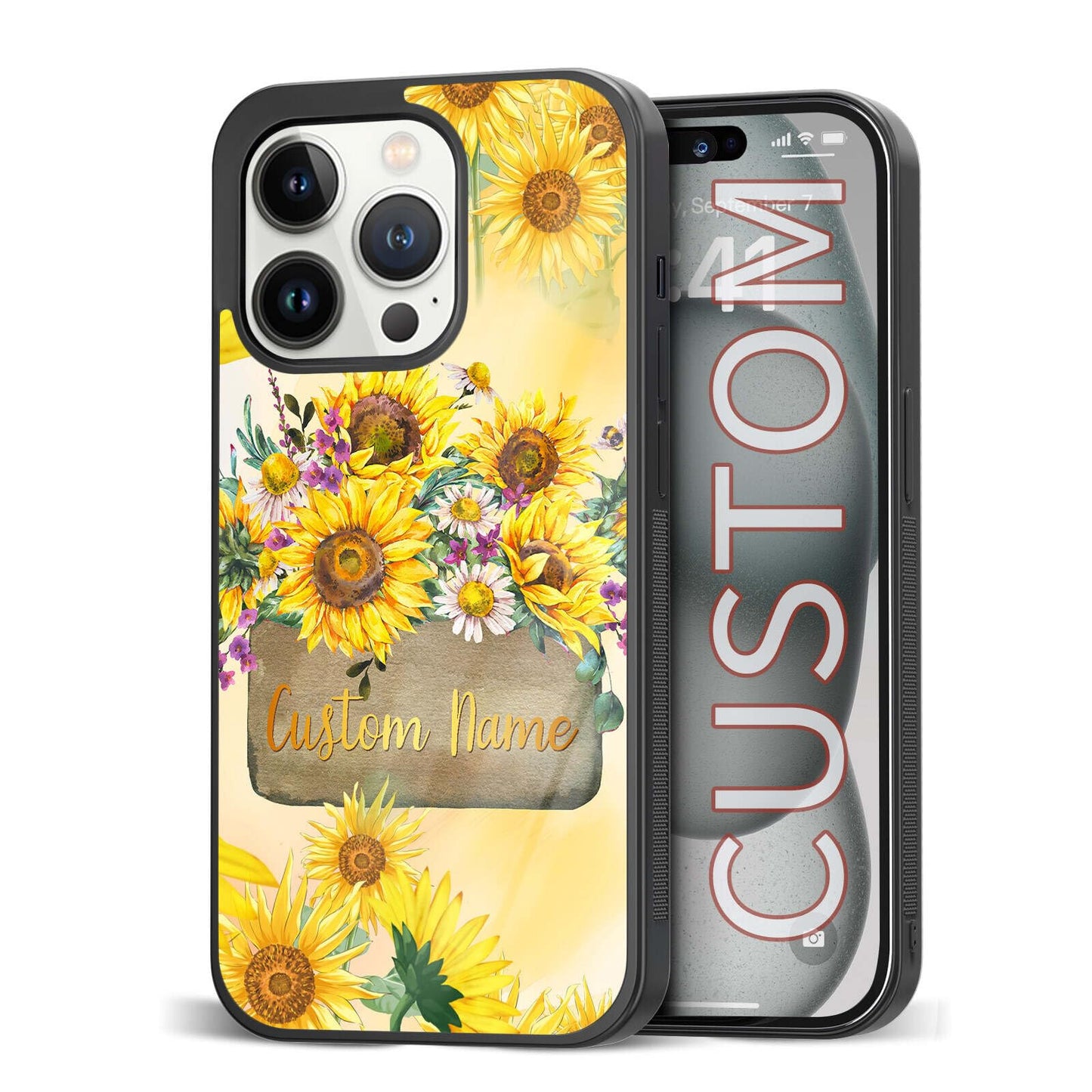 Custom Name Phone Cases for Plant LoverKawaii Wildland Shockproof Cover Case for iPhone 11 12 13 14 15 16 17 Pro Max Plus Mini Xr Xs| for Samsung S20 S21 S22 S23 S24 S25 S26 Ultra Plus FE