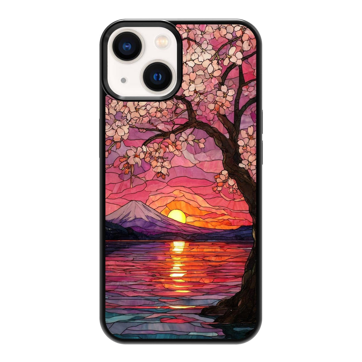 Lush Tropical Monstera Leaves Black Cat Botanical Art Phone Case, Shockproof Protective Cover for iPhone 11 12 13 14 15 16 17 Pro Max Plus Mini XR 7 8 SE