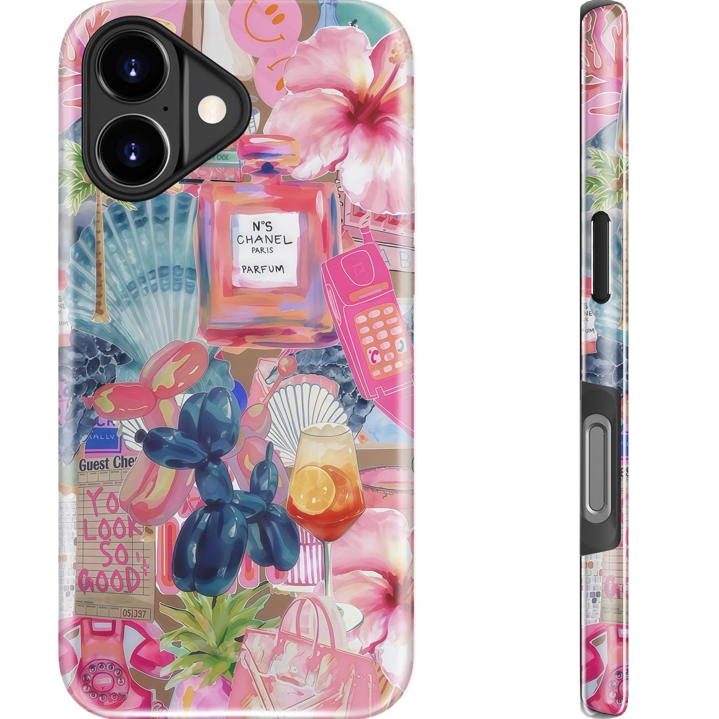 Goodon for iPhone 15 Pro Max Case, Cute Preppy Floral, MagSafe Compatible | Dual-Layer Hard Shell & Silicone, Wireless Charging, Slim Fit Phone Cover with Wildflower Designs for Women Girls