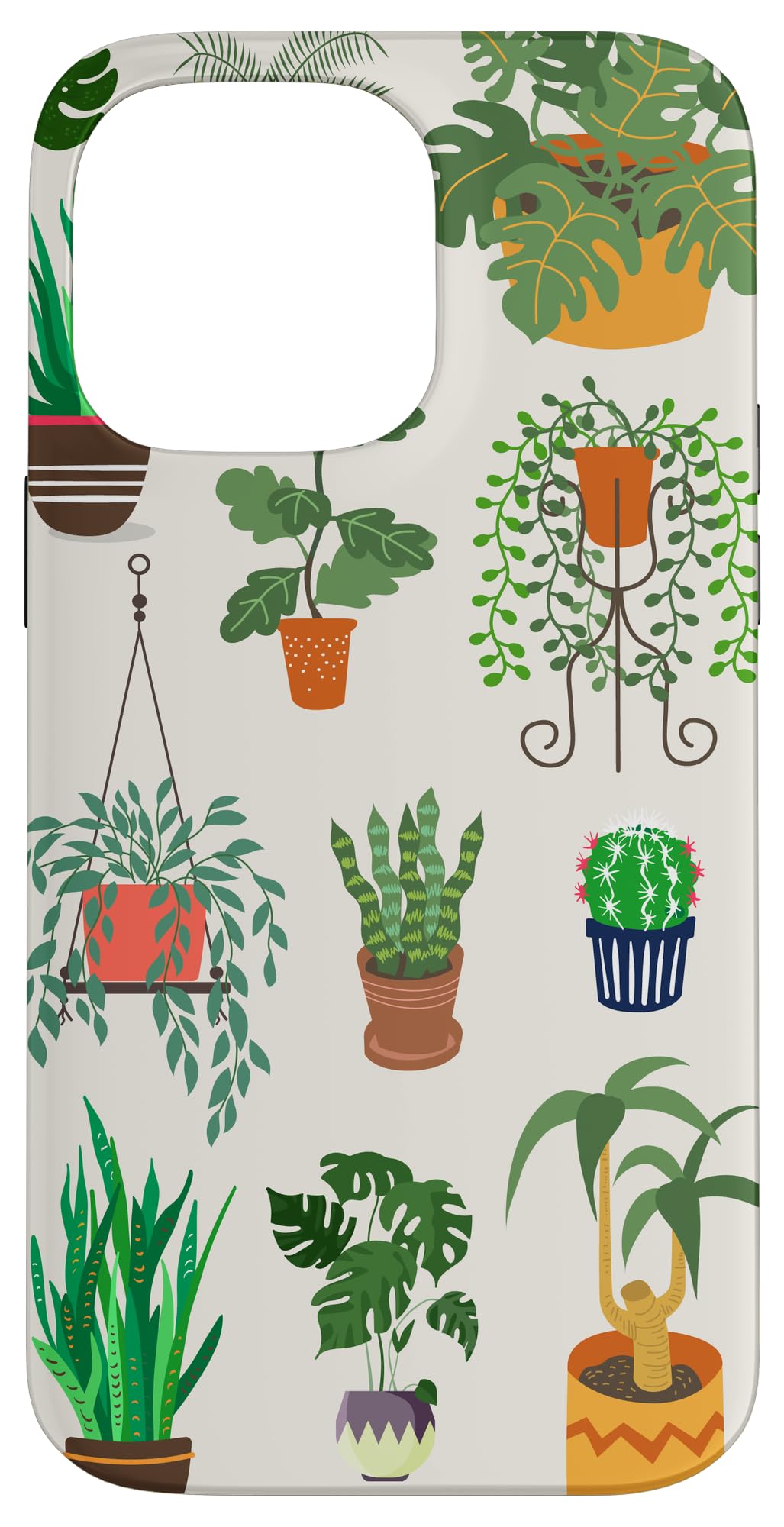 Indoor and Outdoor Plant Illustrations | Boho Nature Art Case for iPhone 14