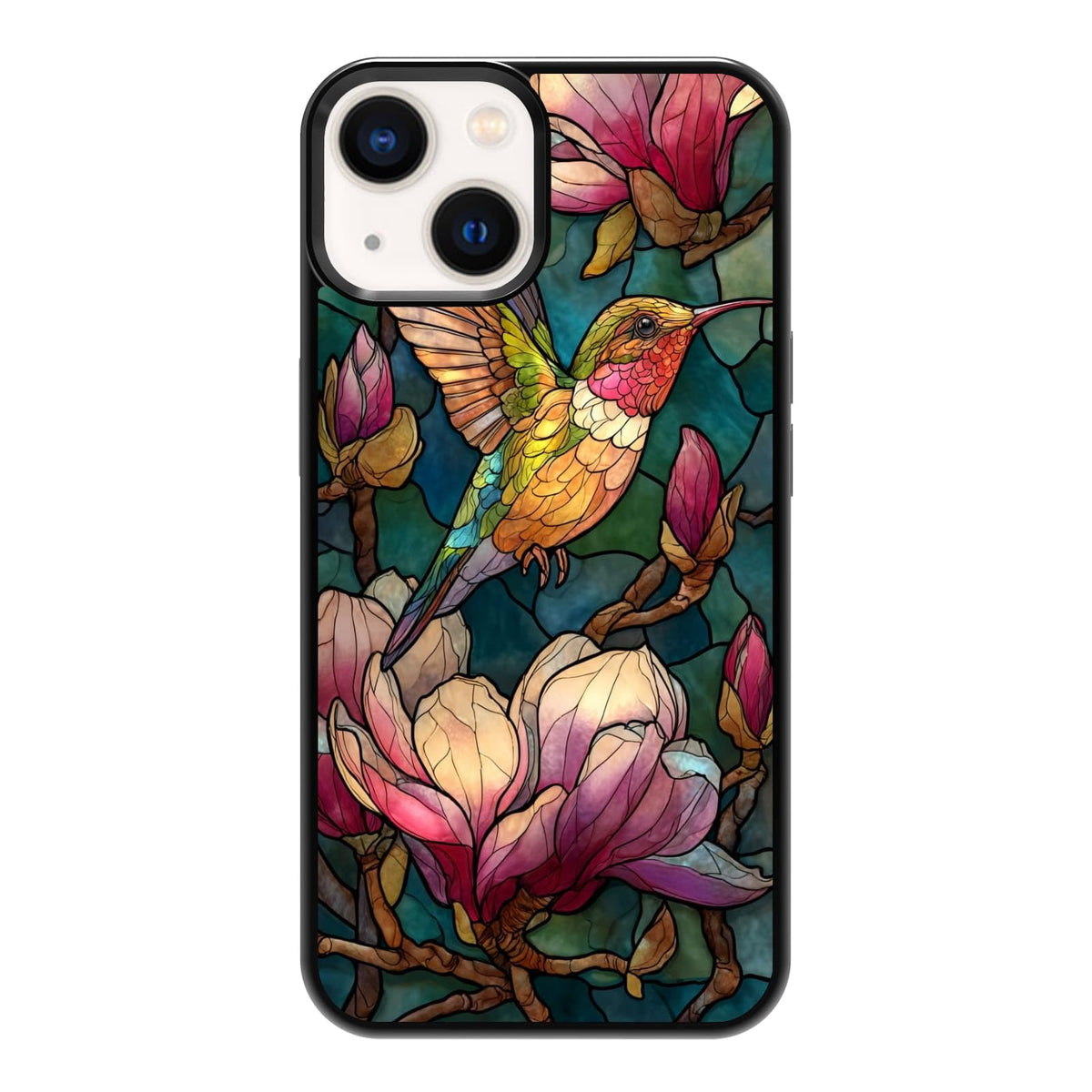 Lush Garden Wildflower Field Green Botanical Nature Aesthetic Phone Case, Shockproof Protective Cover for iPhone 11 12 13 14 15 16 17 Pro Max Plus Mini XR 7 8 SE