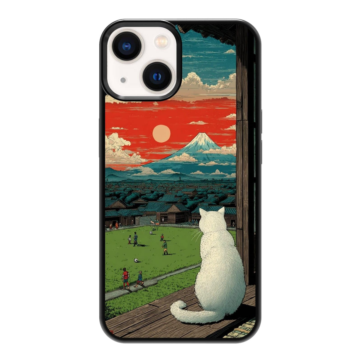 Black Cat Indoor Jungle Potted Plants Bookshelf Dark Green Botanical Urban Forest Phone Case, Shockproof Protective Cover for iPhone 11 12 13 14 15 16 17 Pro Max Plus Mini XR 7 8 SE