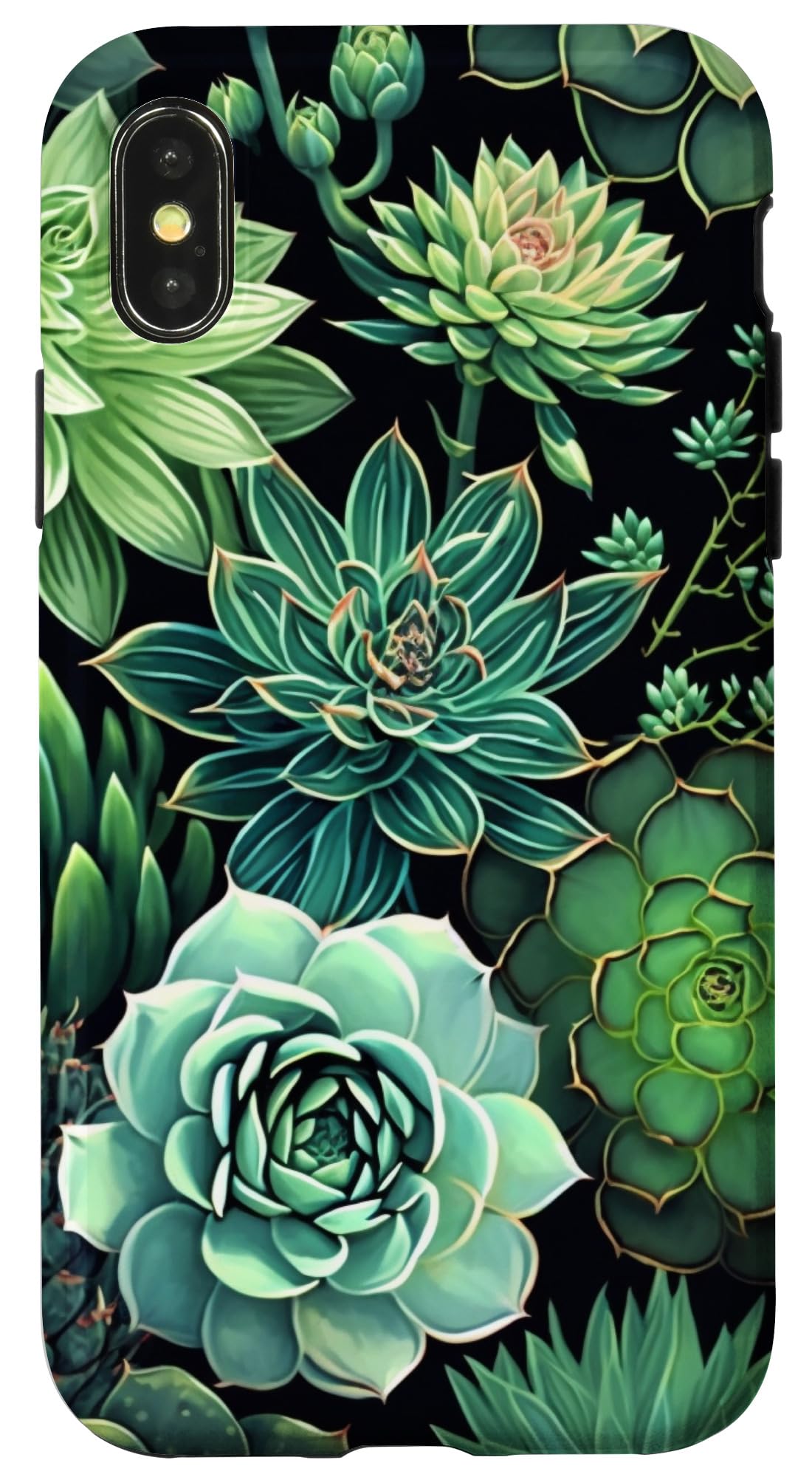 Succulent Plant Botanical Green Floral Pattern Flower Cactus Case for iPhone Air