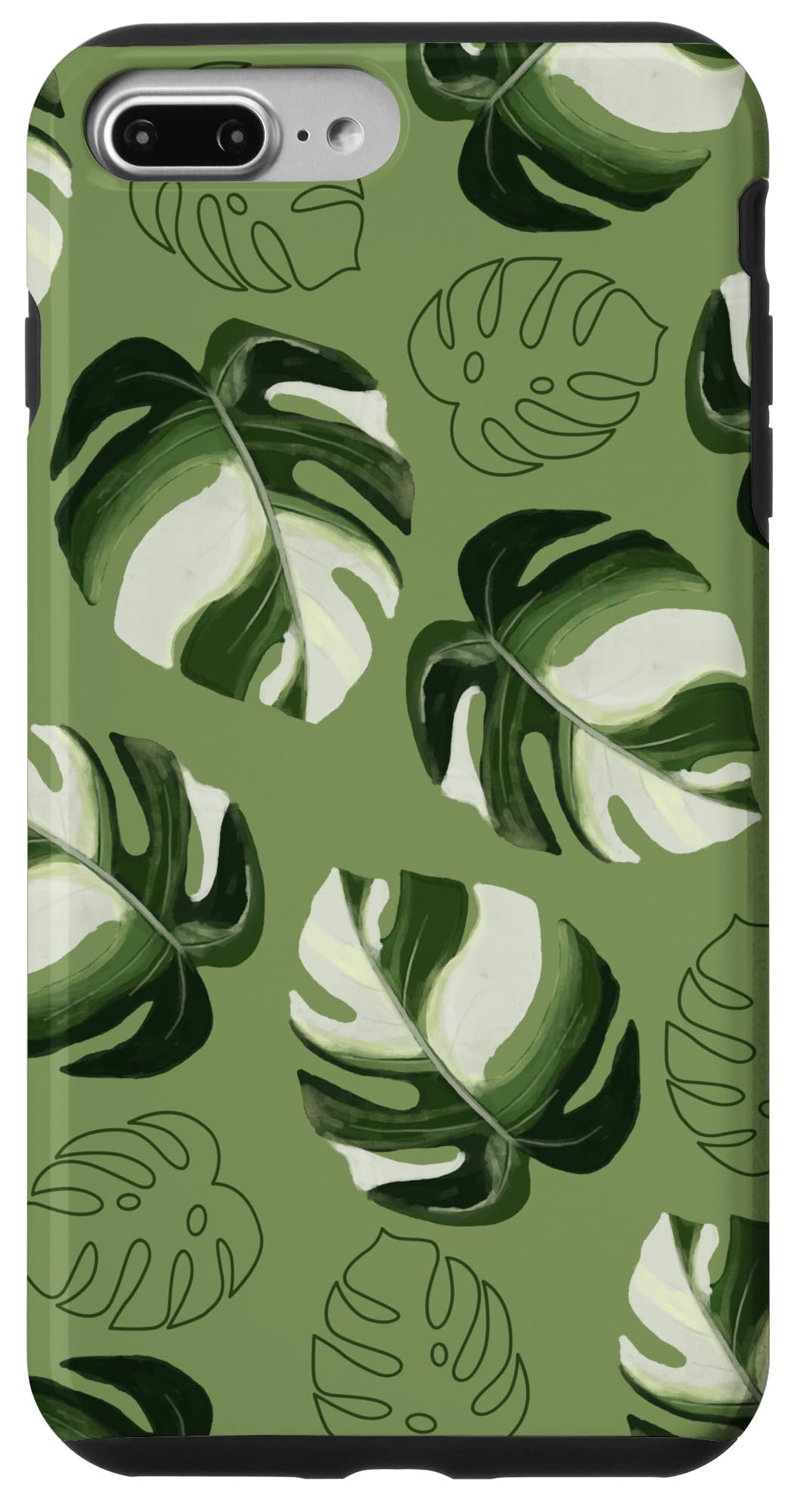 Monstera Deliciosa Leaves Plant Leaf Botanical Nature Case for iPhone 15