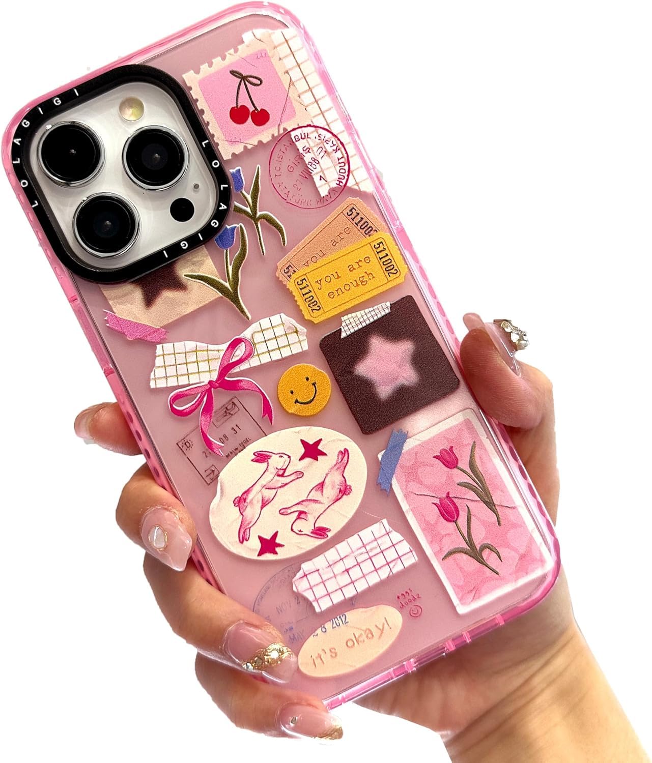 Case for iPhone 16 Pro Max Purple Cute Puppy Dog Animal Print | Kawaii Aesthetic Girly Design, Supports Wireless Charging, Shockproof Protection Soft TPU Phone Cover, 6.9"