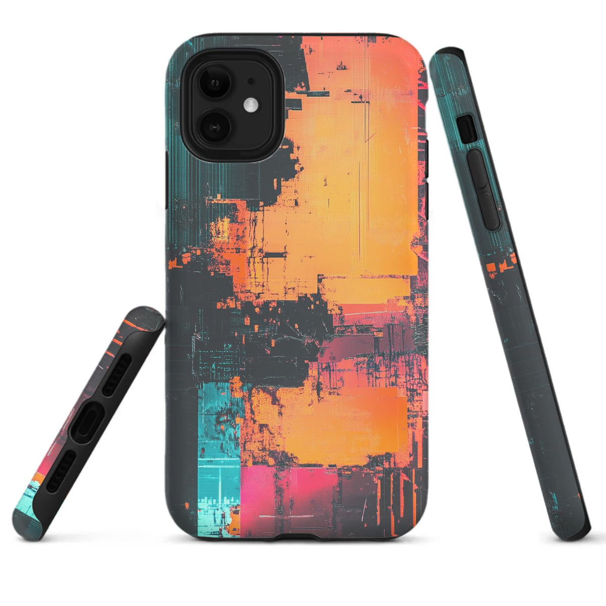 Raindrops Potted Plants Phone Case Compatible with iPhone 16 15 14 13 12 Compatible with Samsung Galaxy S25 S24 S21 Ultra FE S22 Dual Layer Sturdy Shockproof Full Protection