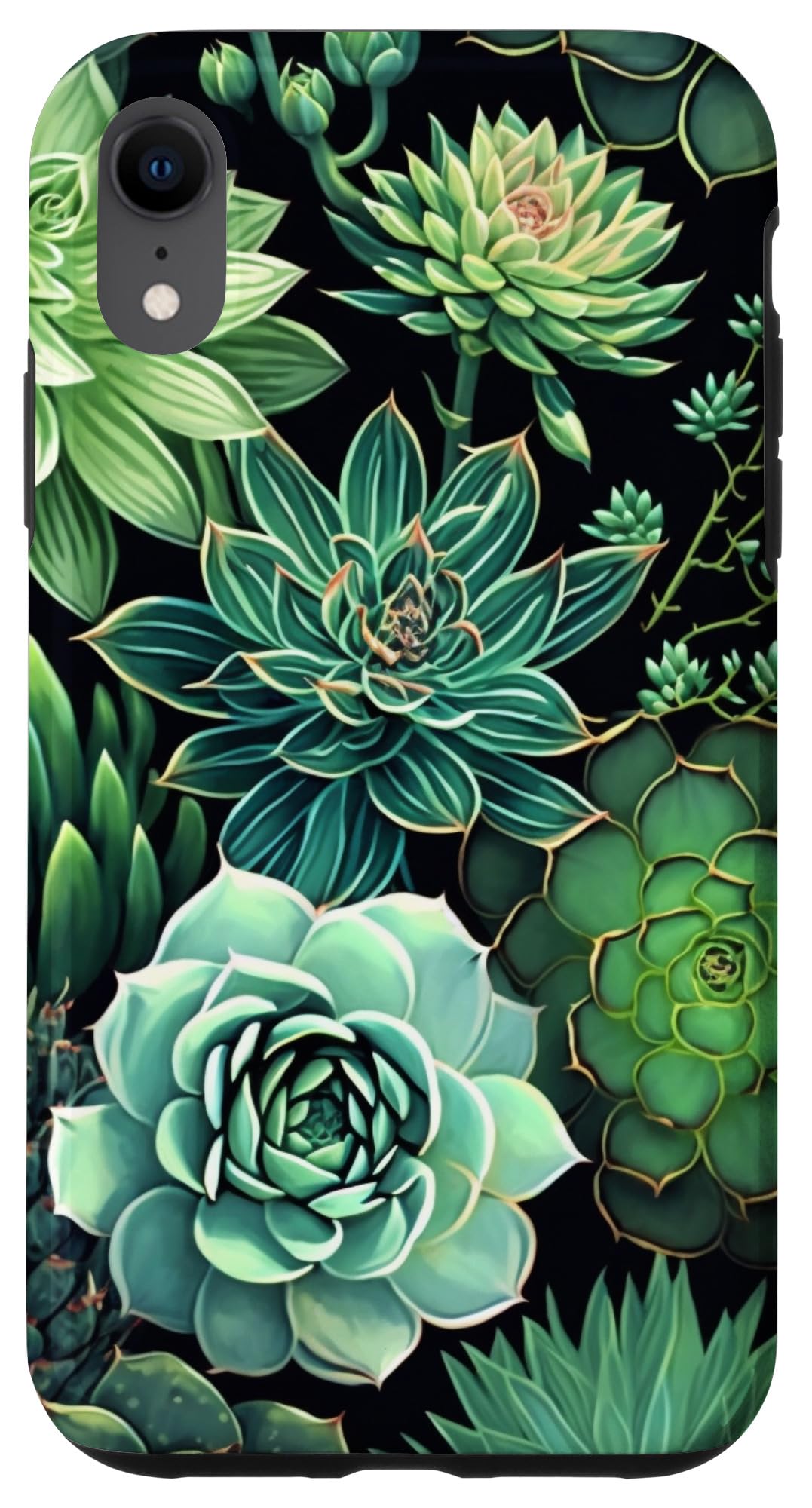 Succulent Plant Botanical Green Floral Pattern Flower Cactus Case for iPhone Air