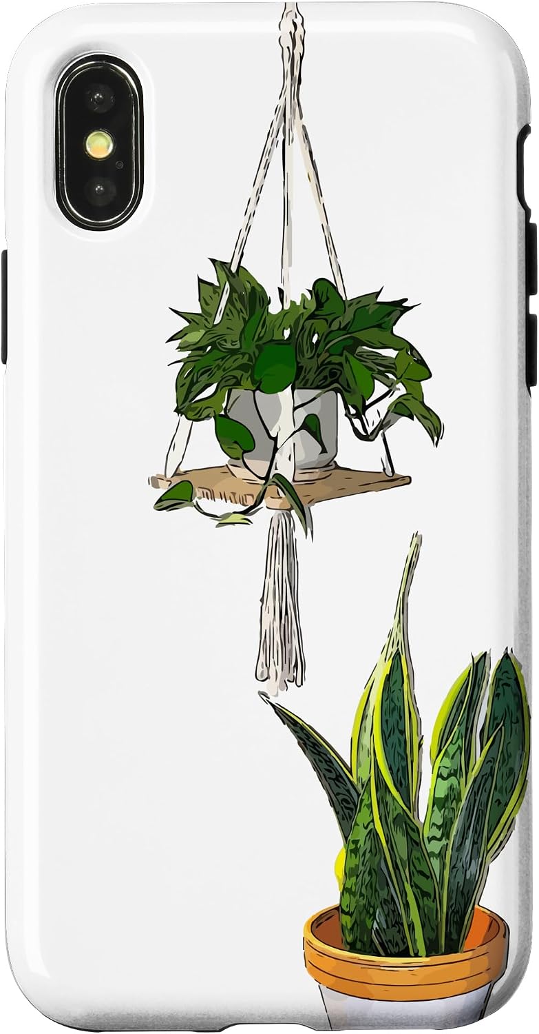 Modern Hanging Pothos and Snake Plant Case for iPhone Air