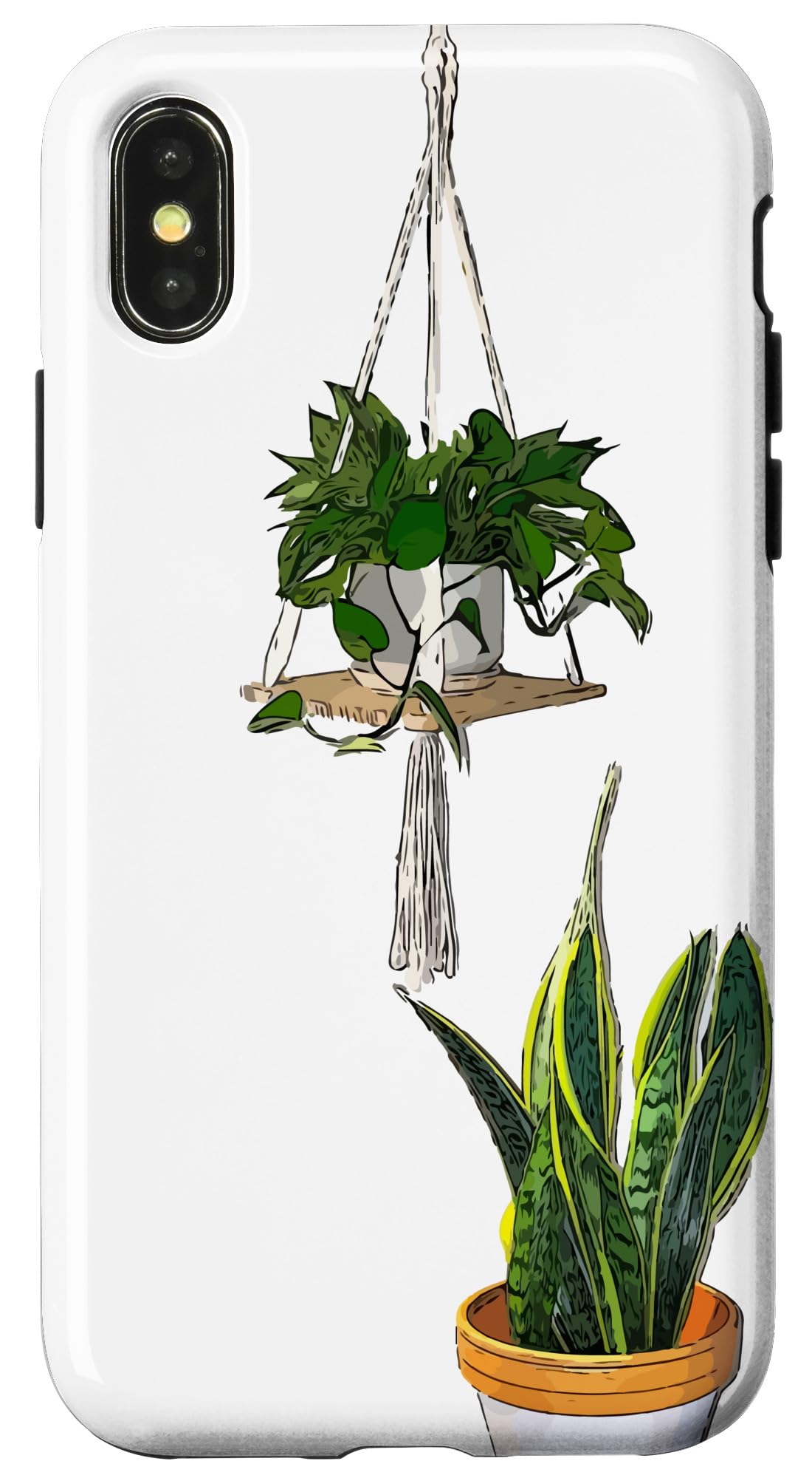 Modern Hanging Pothos and Snake Plant Case for iPhone Air