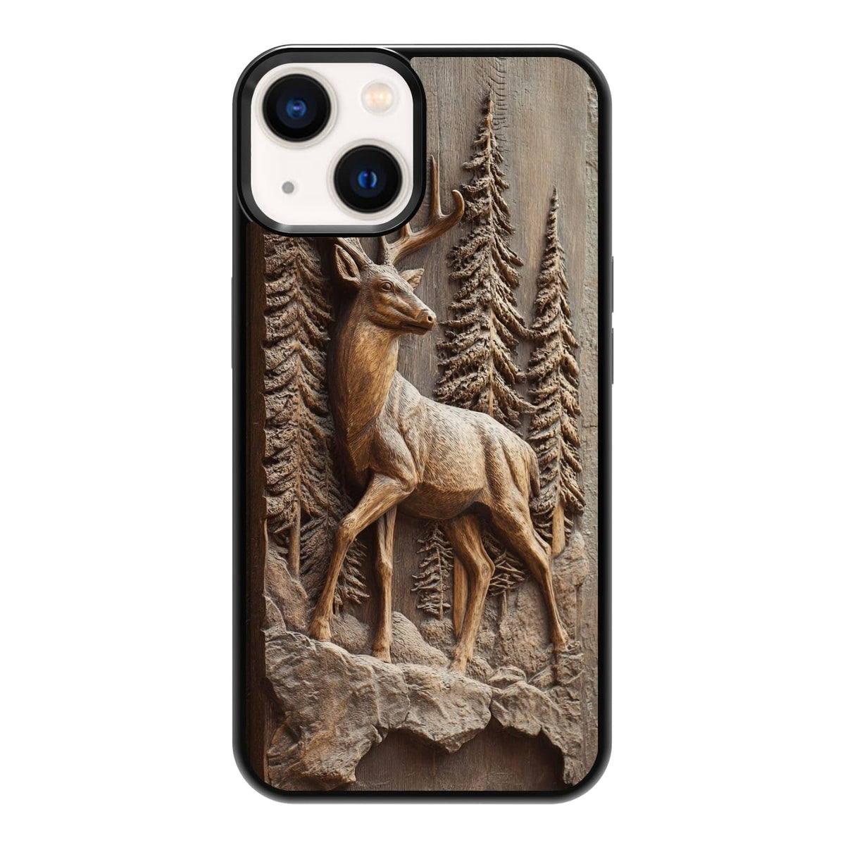 Four Seasons Tree of Life Watercolor Nature Phone Case, Shockproof Protective Cover for iPhone 11 12 13 14 15 16 17 Pro Max Plus Mini XR 7 8 SE