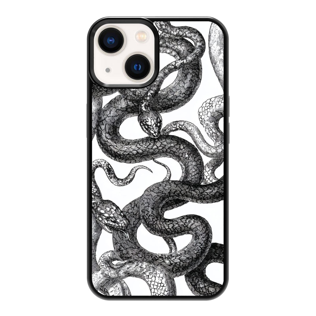 Vintage Green Herb Botanical Leaf Sketch Nature Phone Case, Shockproof Protective Cover for iPhone 11 12 13 14 15 16 17 Pro Max Plus Mini XR 7 8 SE