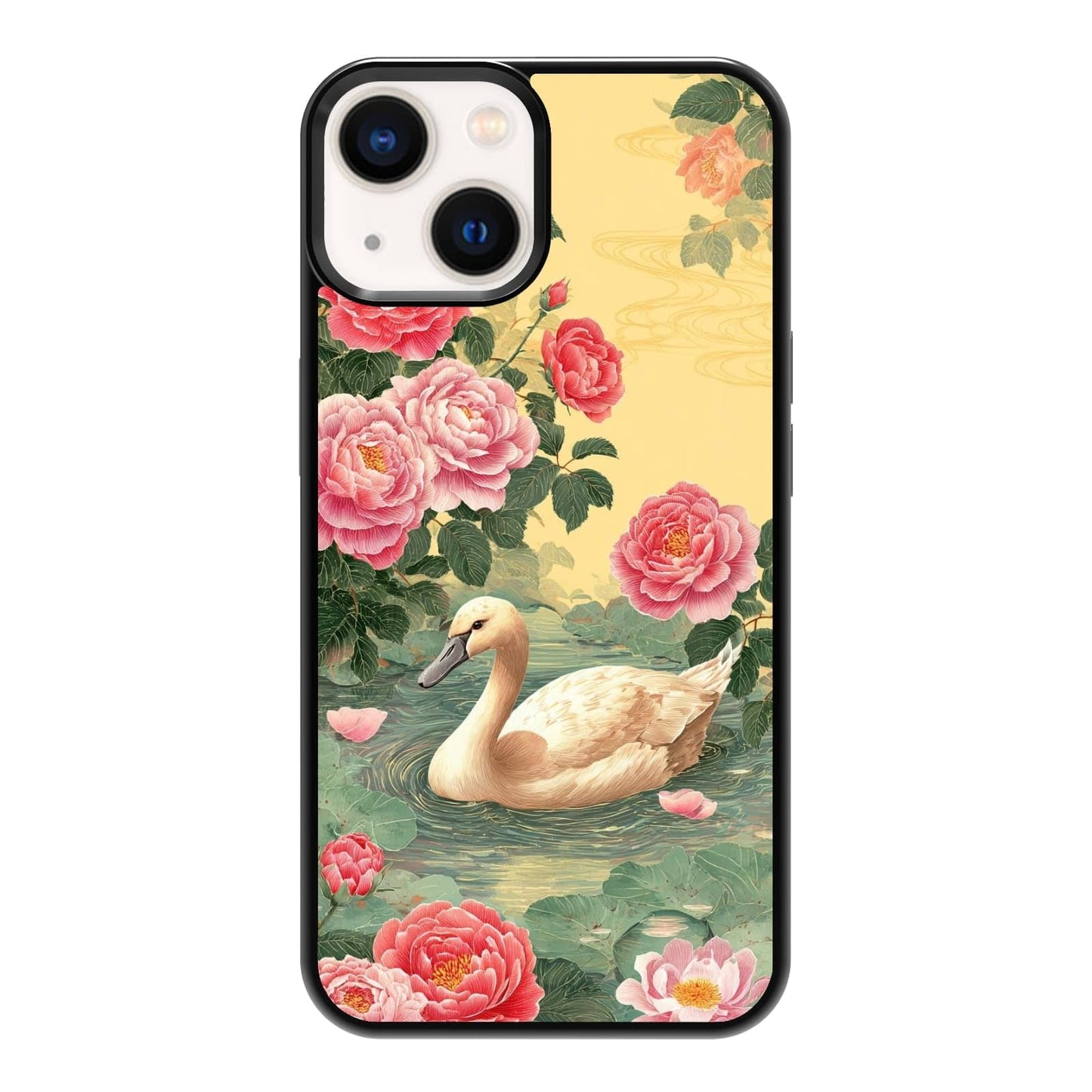 Vintage Green Herb Botanical Leaf Sketch Nature Phone Case, Shockproof Protective Cover for iPhone 11 12 13 14 15 16 17 Pro Max Plus Mini XR 7 8 SE