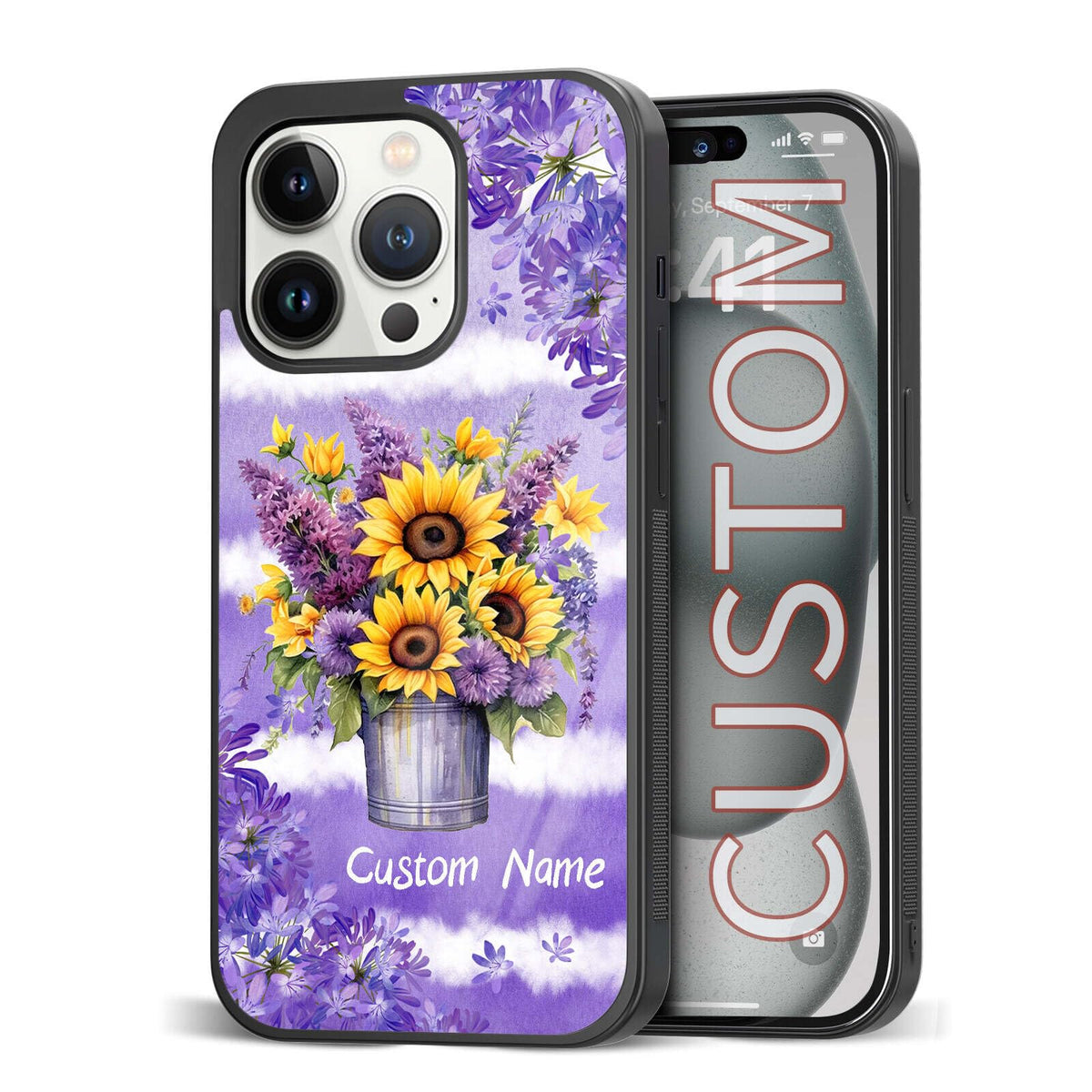 Custom Name Phone Cases for Plant LoverKawaii Wildland Shockproof Cover Case for iPhone 11 12 13 14 15 16 17 Pro Max Plus Mini Xr Xs| for Samsung S20 S21 S22 S23 S24 S25 S26 Ultra Plus FE