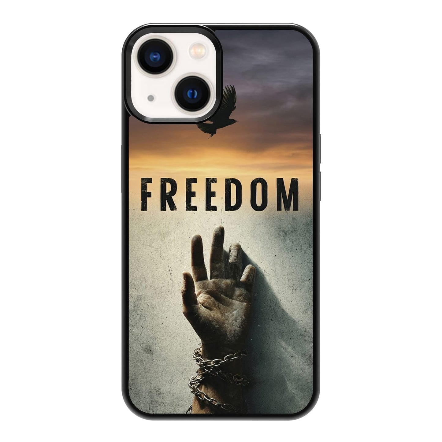 Nature Stained Glass Green Forest Tree Sunlight Phone Case, Shockproof Protective Cover for iPhone 11 12 13 14 15 16 17 Pro Max Plus Mini XR 7 8 SE