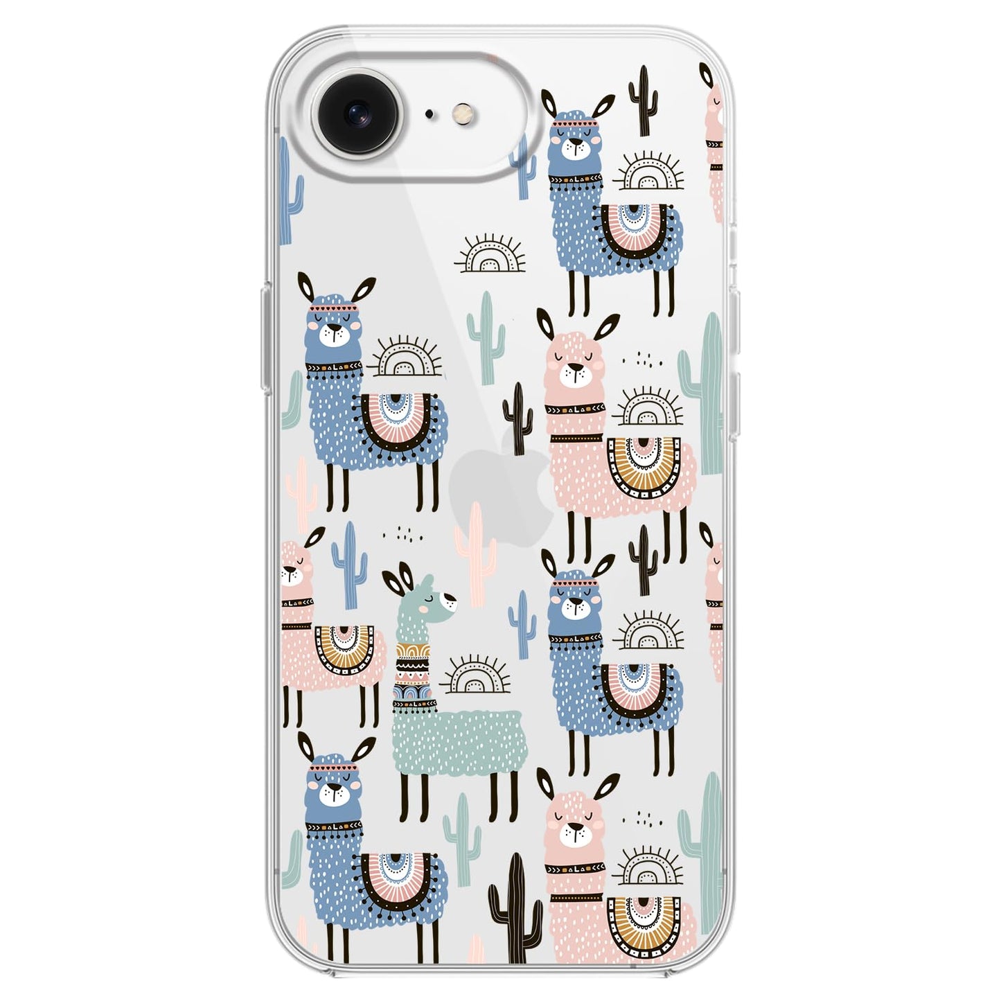 Blingy's for iPhone 17e Case/iPhone 16e Case, Fun Dog Style with Paw Print Pattern Cute Cartoon Animal Design Transparent Soft TPU Protective Clear Case 6.1 inch (Dogs w/Prints)