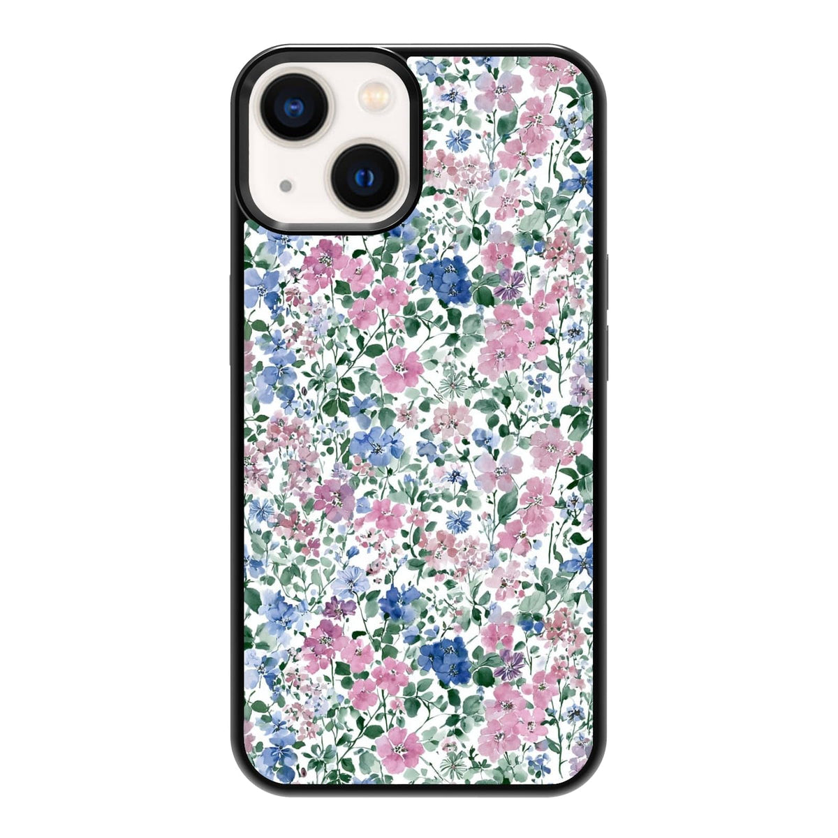 Elegant Forest Green Botanical Leaf and Plant Illustration Phone Case, Shockproof Protective Cover for iPhone 11 12 13 14 15 16 17 Pro Max Plus Mini XR 7 8 SE