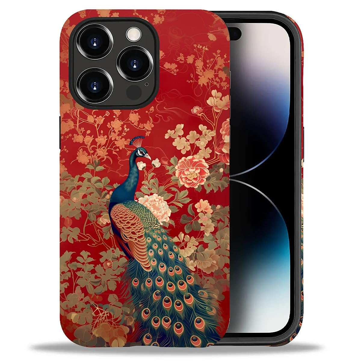 DAIZAG Phone Case Compatible with iPhone 13/14,Christmas Santa Claus Mixed 2 Layer Soft Silicone+Hard PC Ddouble Protection Ultra-Thin Phone Case for iPhone 13/14