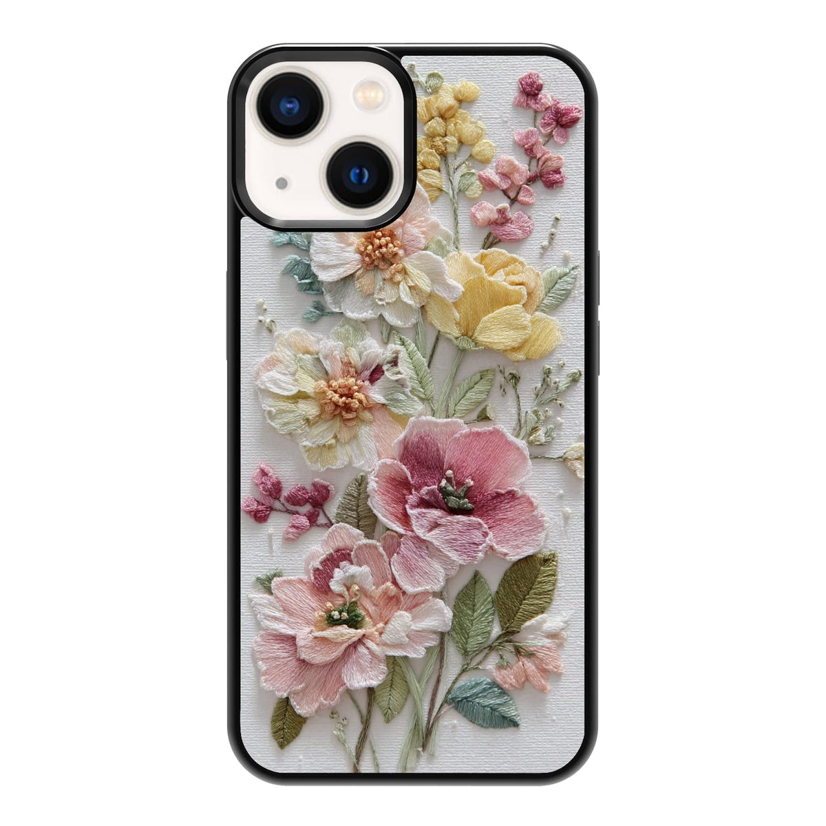 Lush Garden Wildflower Field Green Botanical Nature Aesthetic Phone Case, Shockproof Protective Cover for iPhone 11 12 13 14 15 16 17 Pro Max Plus Mini XR 7 8 SE