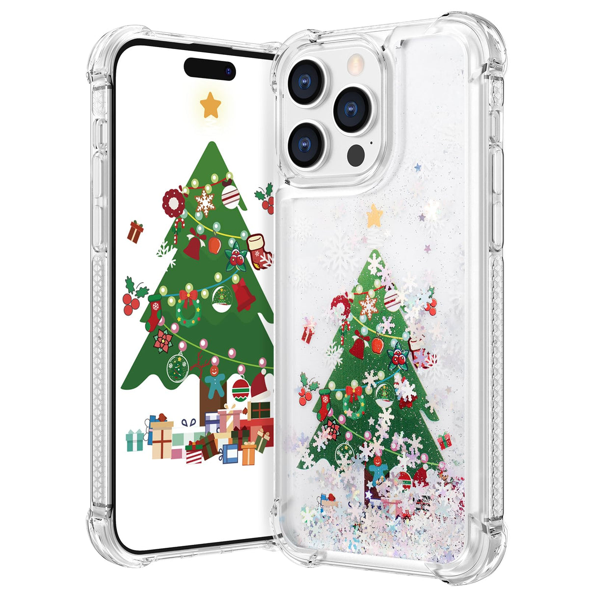 Maxdara for iPhone 13 iPhone 14 Cute Christmas Tree Case